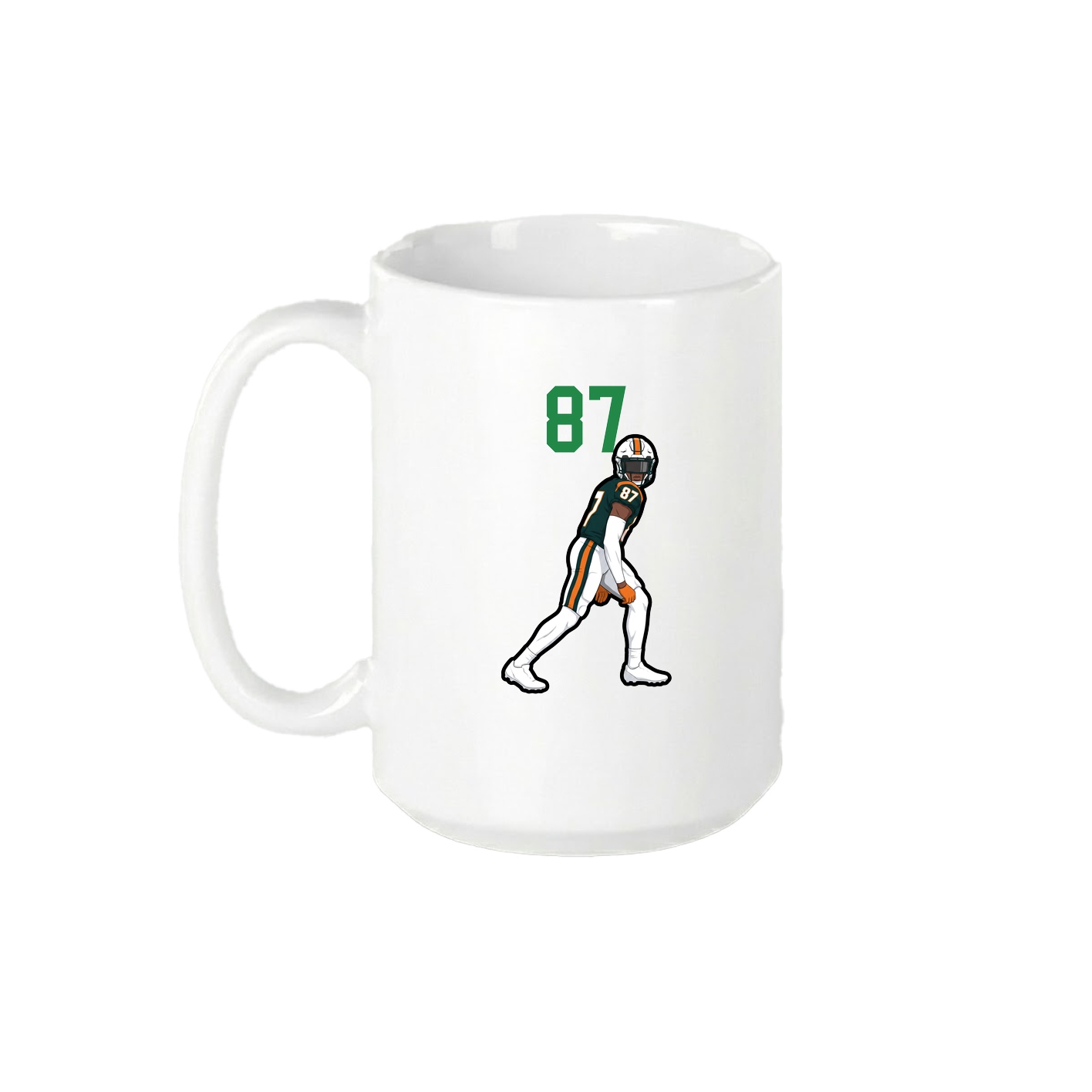 15oz Coffee Mug — Number Top in White