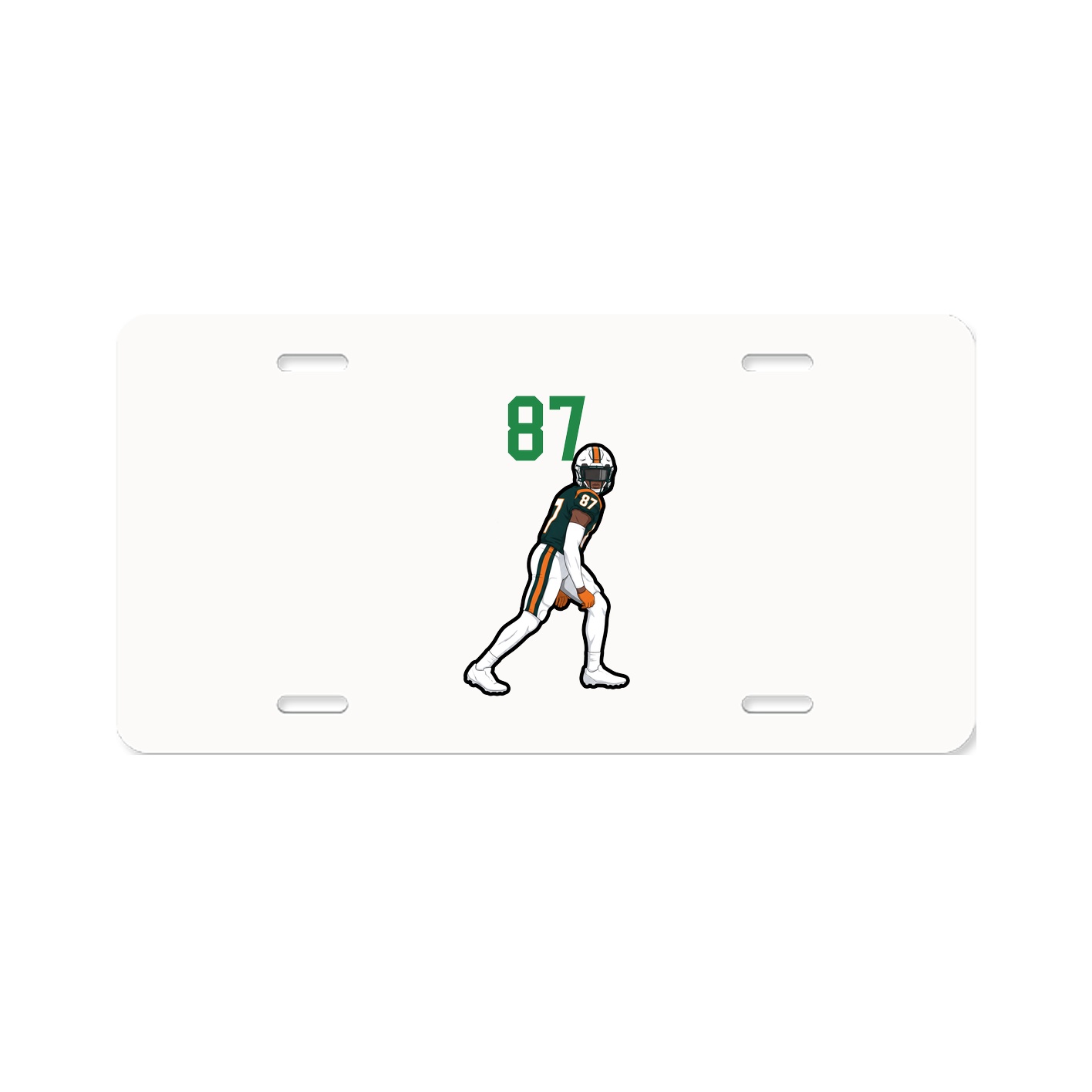 License Plate — Number Top in Classic