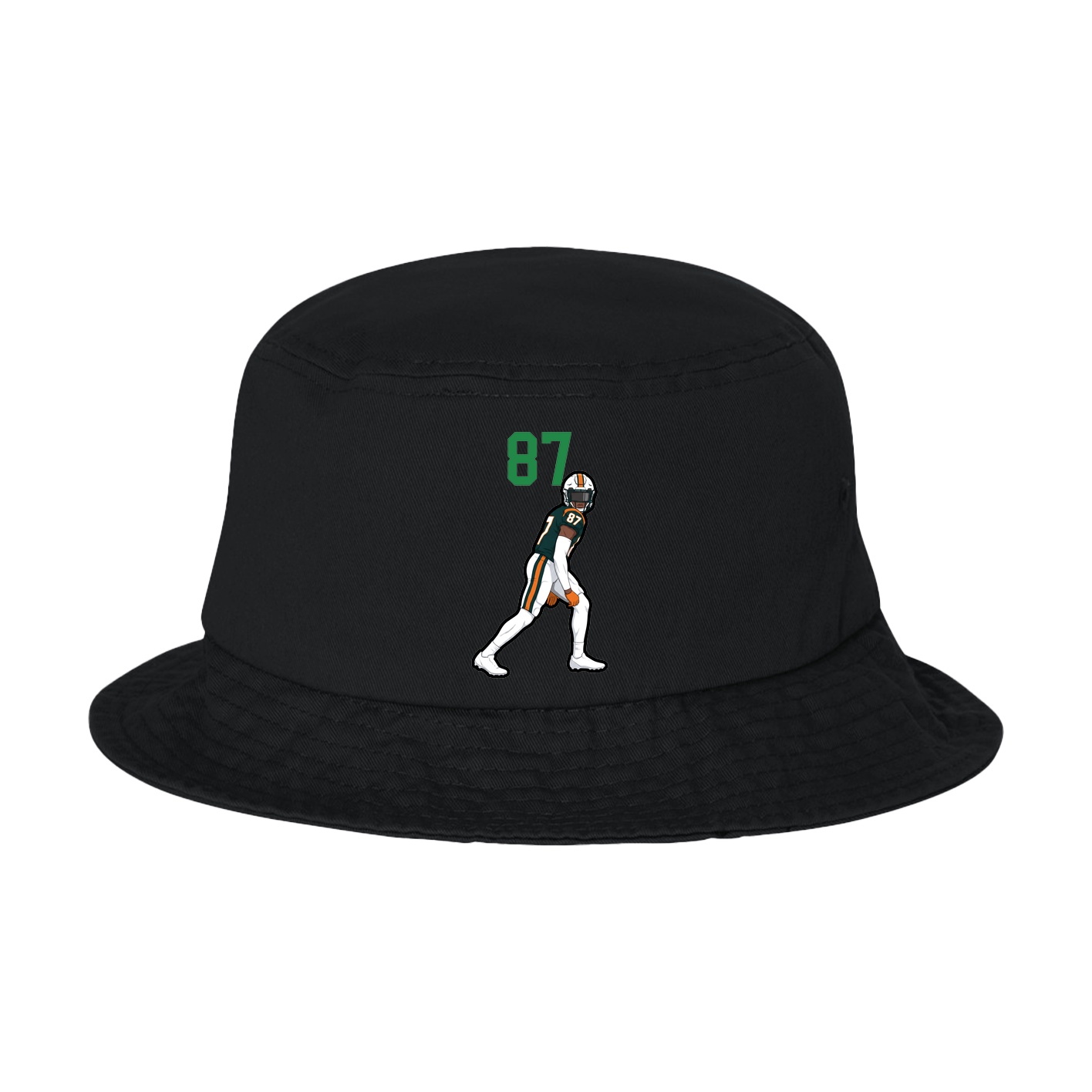 Bucket Cap — Number Top in Black