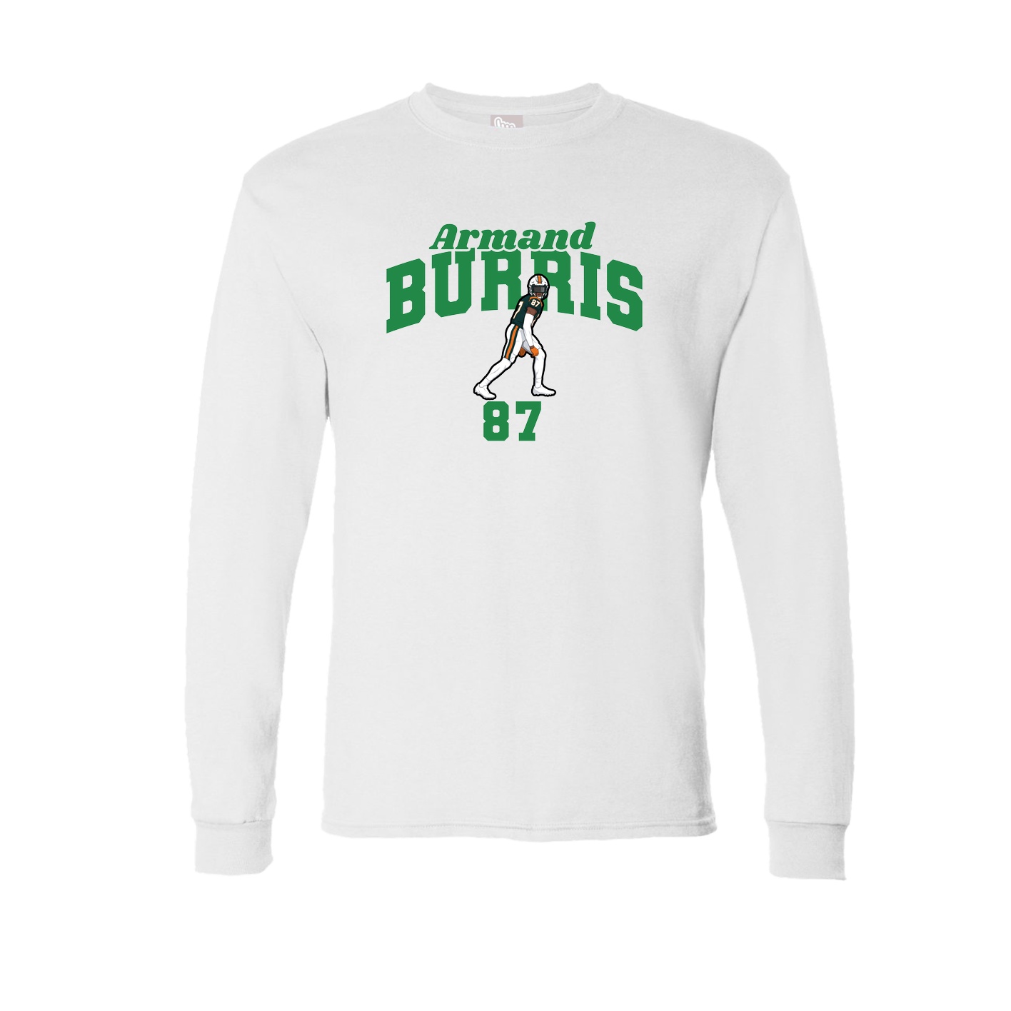 Long Sleeve Tee — Signature Arch in White