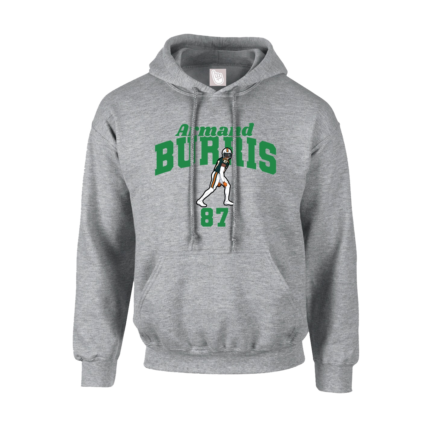 Youth Hoodie — Signature Arch in Grey