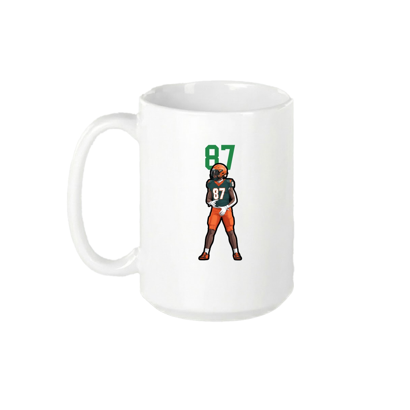 15oz Coffee Mug — Number Top in White