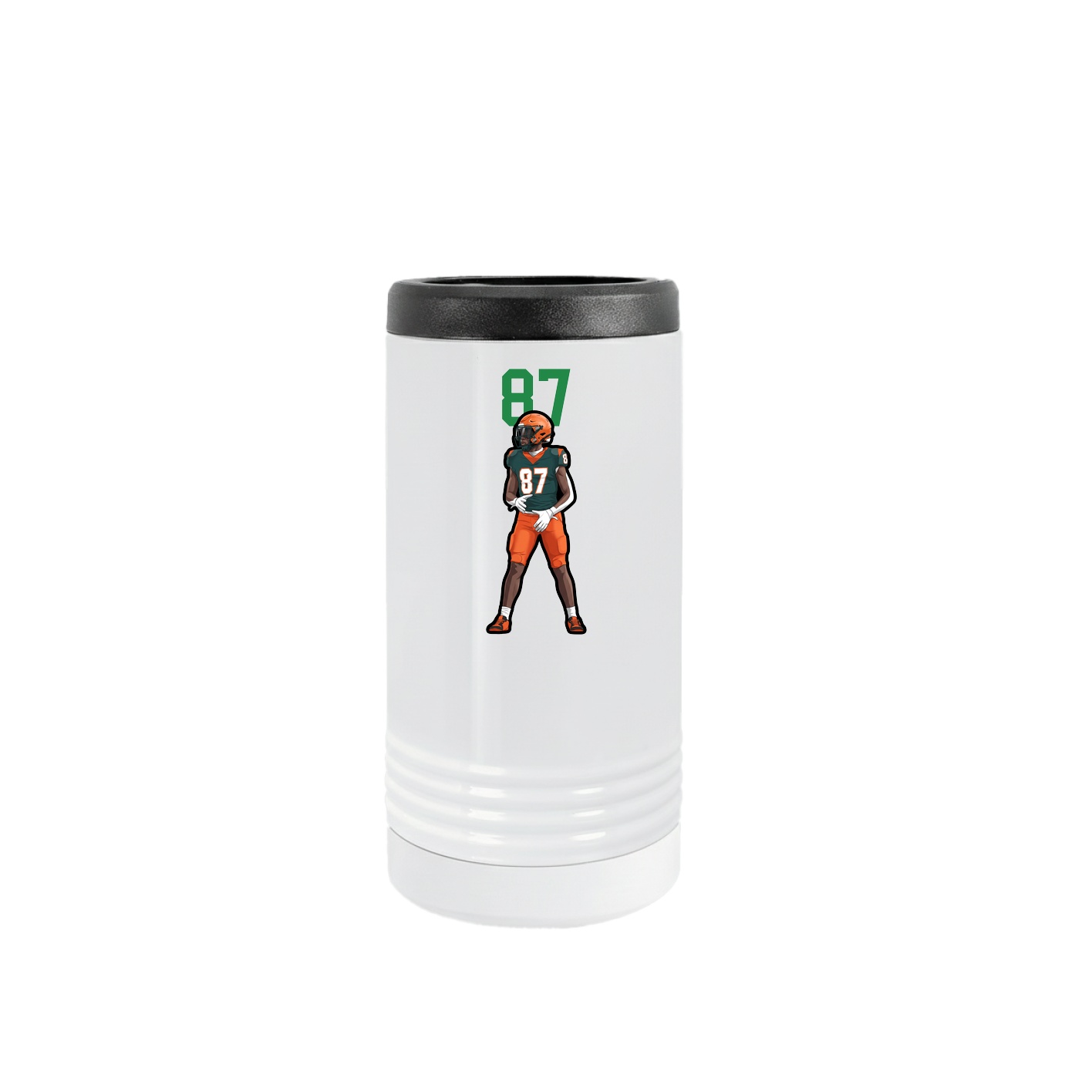 Slim Beverage Holder — Number Top in White
