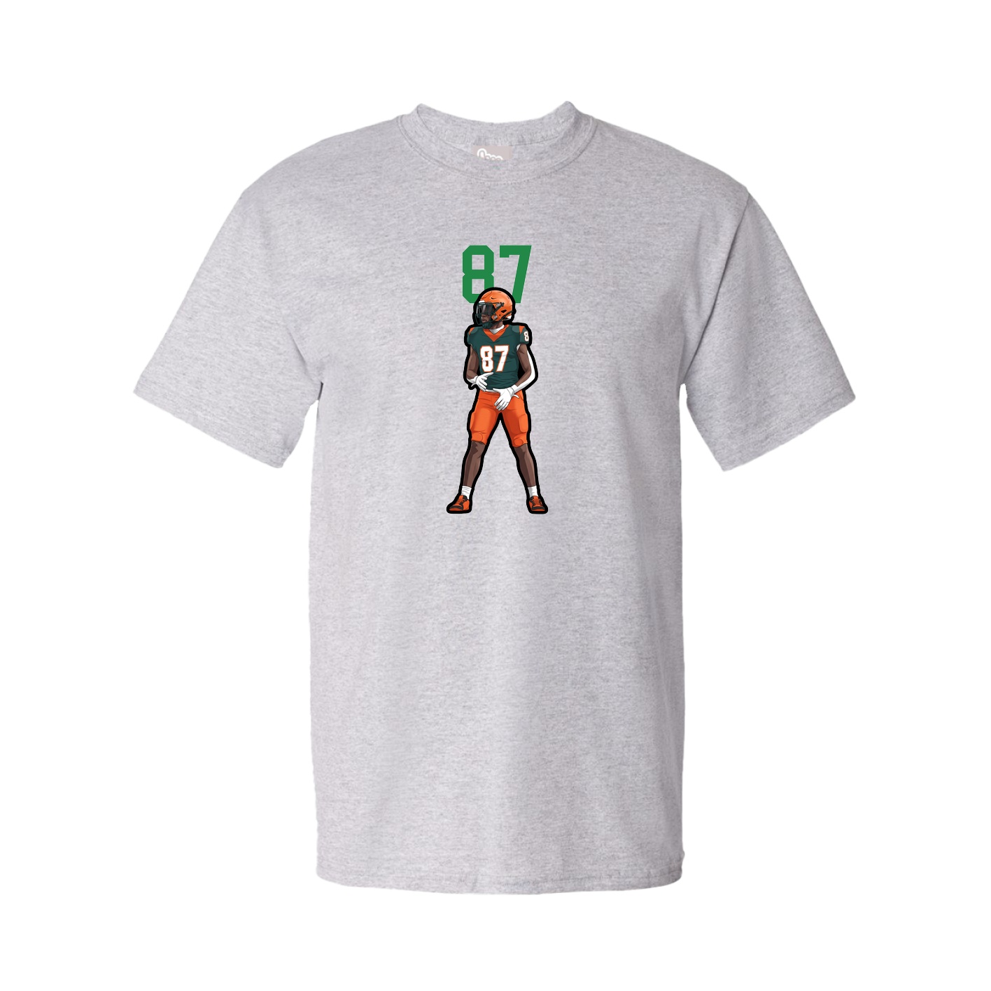 Youth Tee — Number Top in Grey