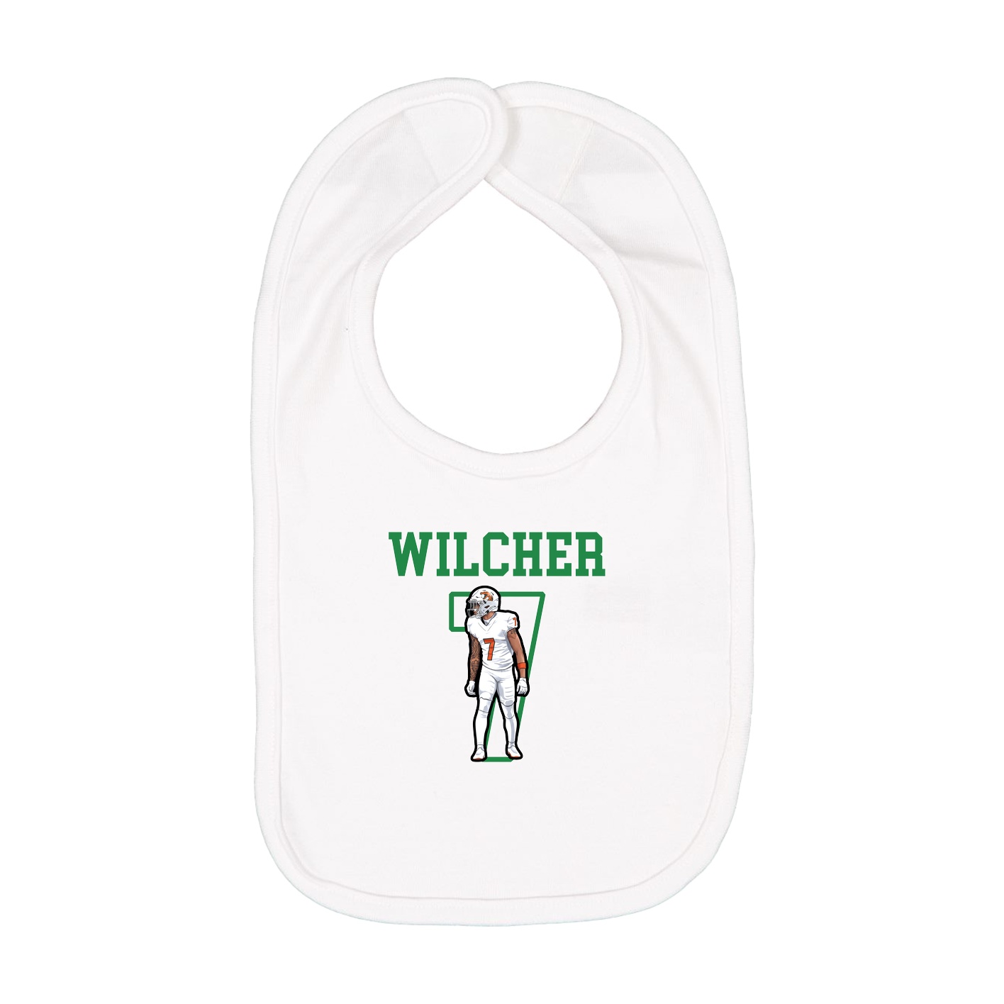 Infant Bib — Shirsey in White