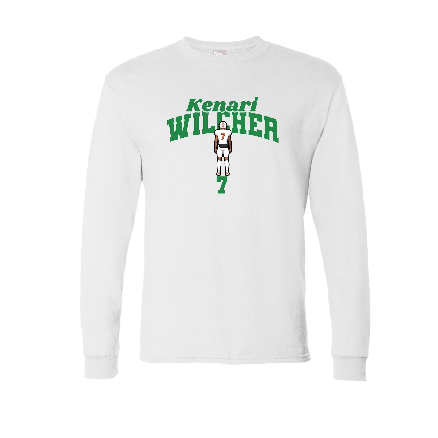 Long Sleeve Tee — Signature Arch in White