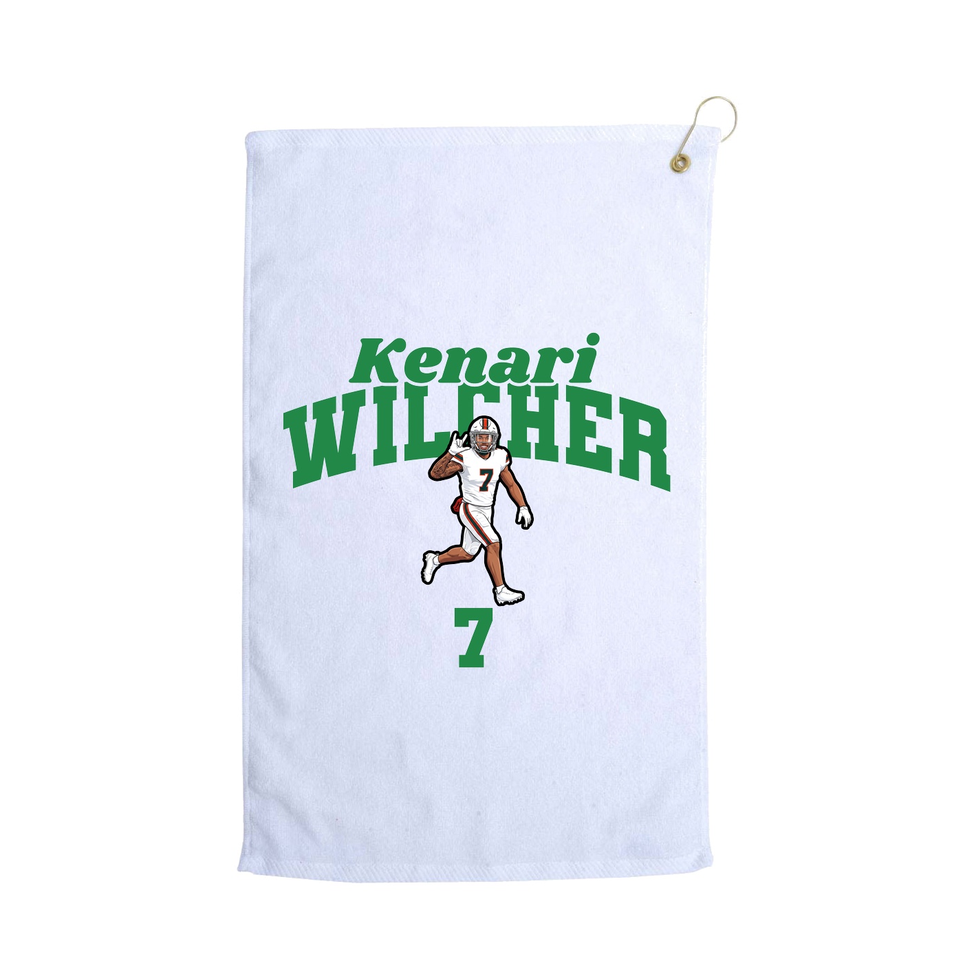 Golf Towel — Signature Arch in White