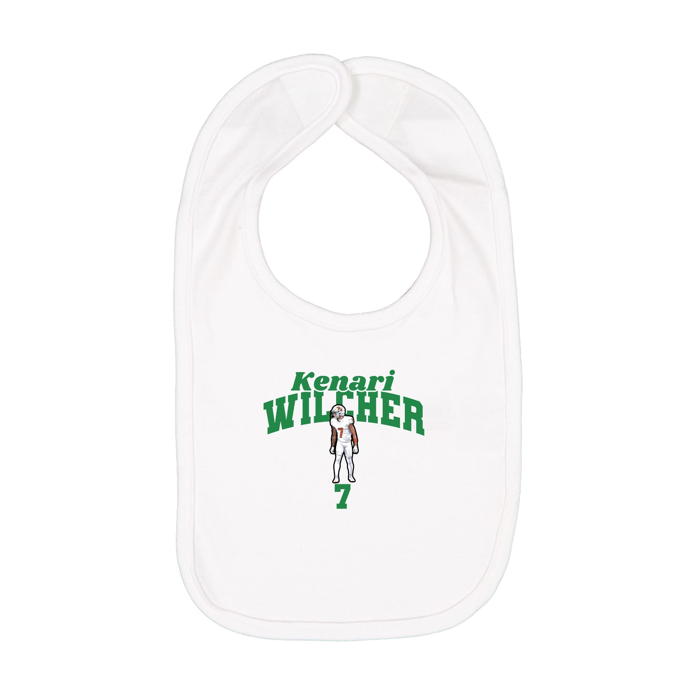 Infant Bib — Signature Arch in White