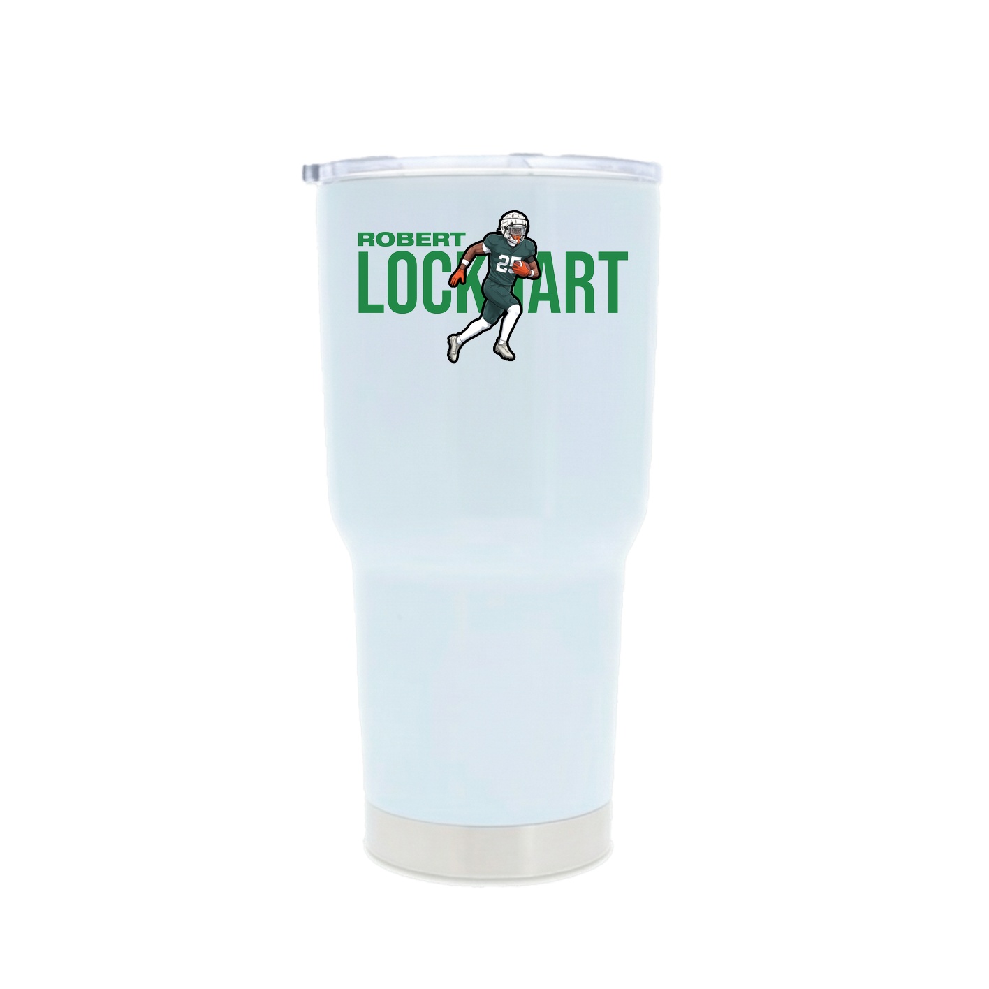30oz Stainless Steel Tumbler — Player Name in White