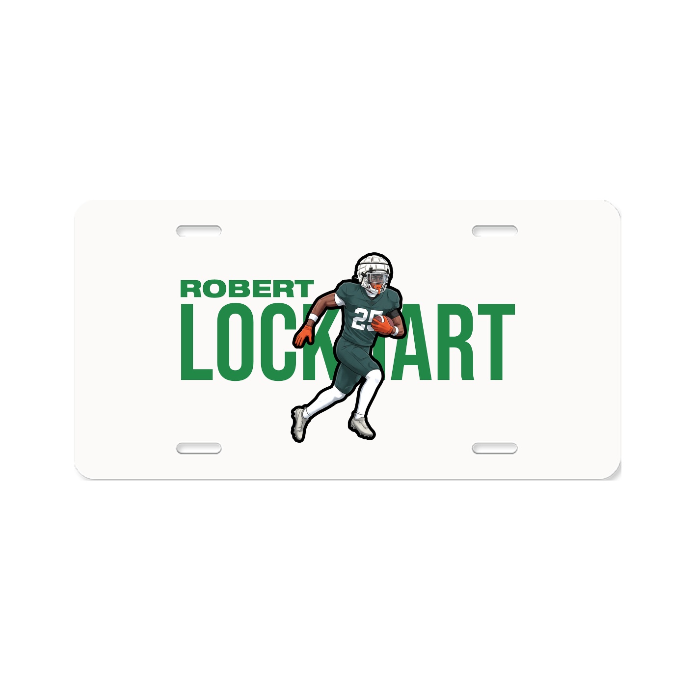 License Plate — Player Name in Classic