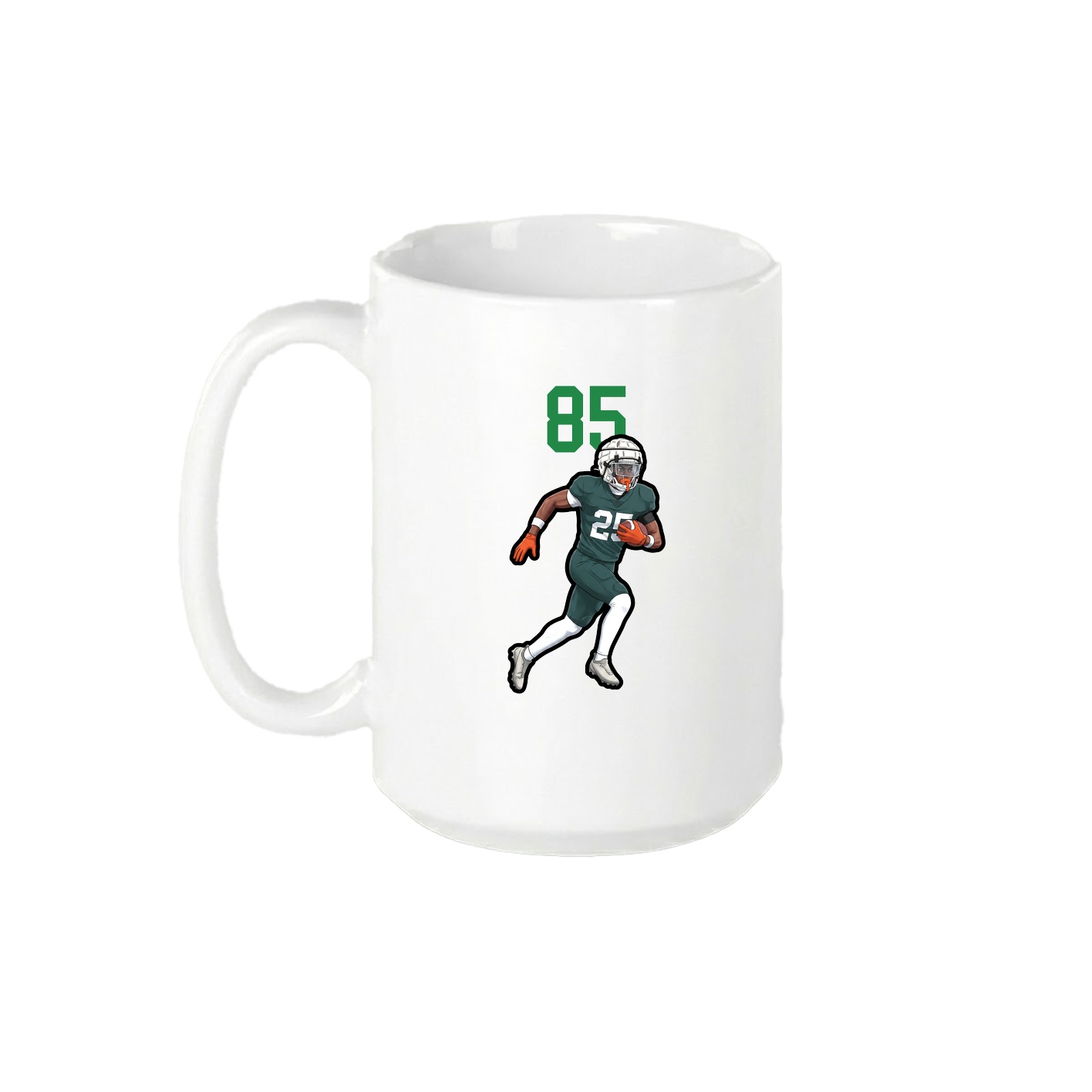 15oz Coffee Mug — Number Top in White