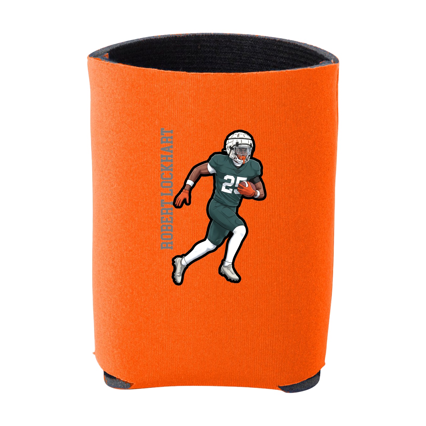 Can Holder — Name Vertical in Orange
