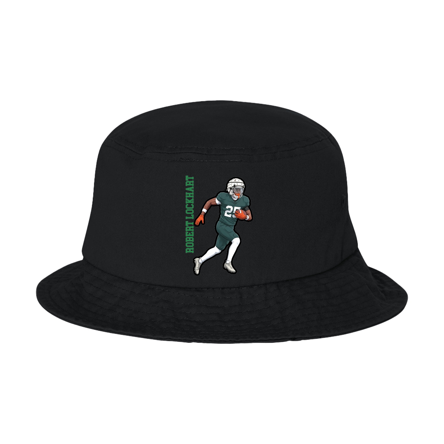 Bucket Cap — Name Vertical in Black