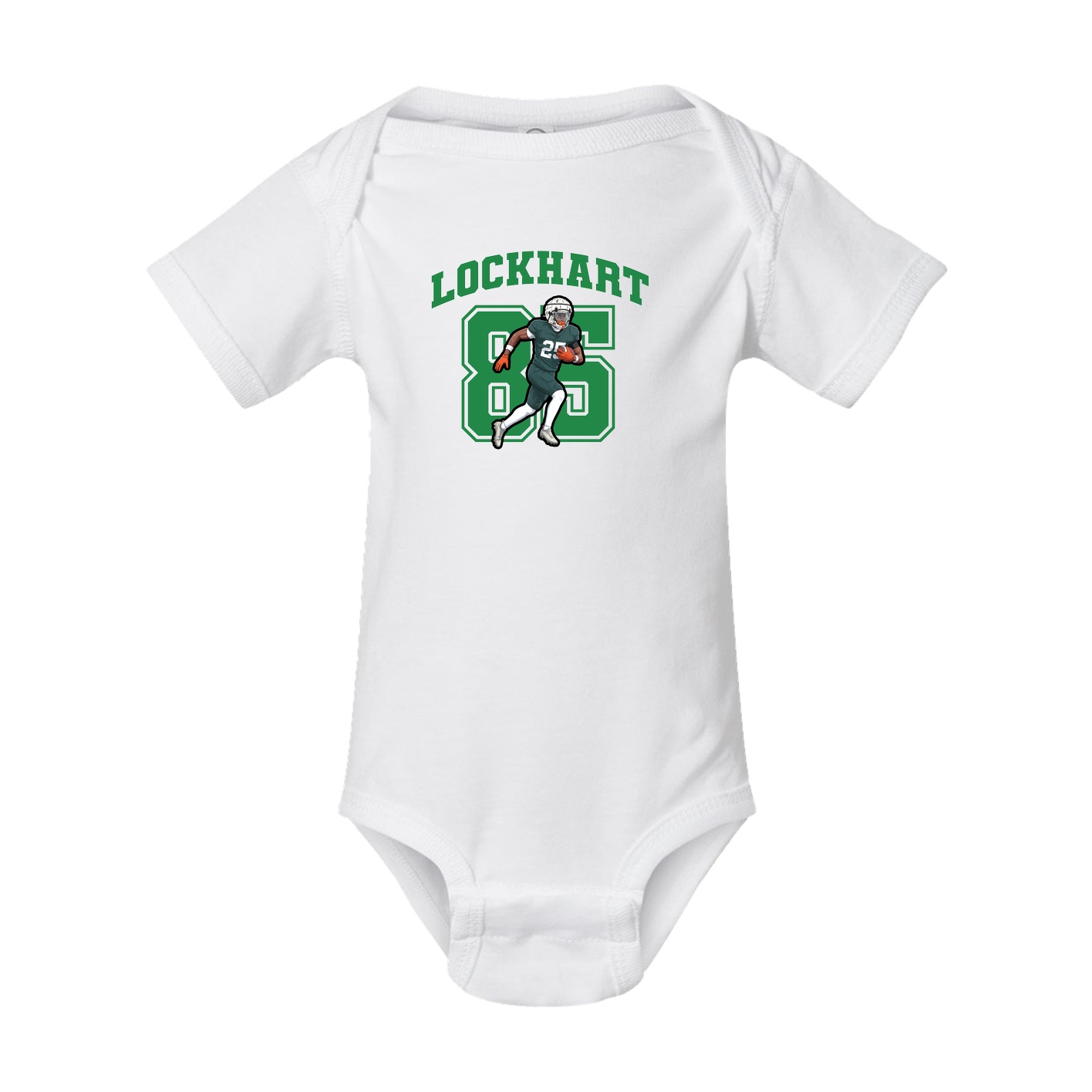 Baby Onesie — Number in White