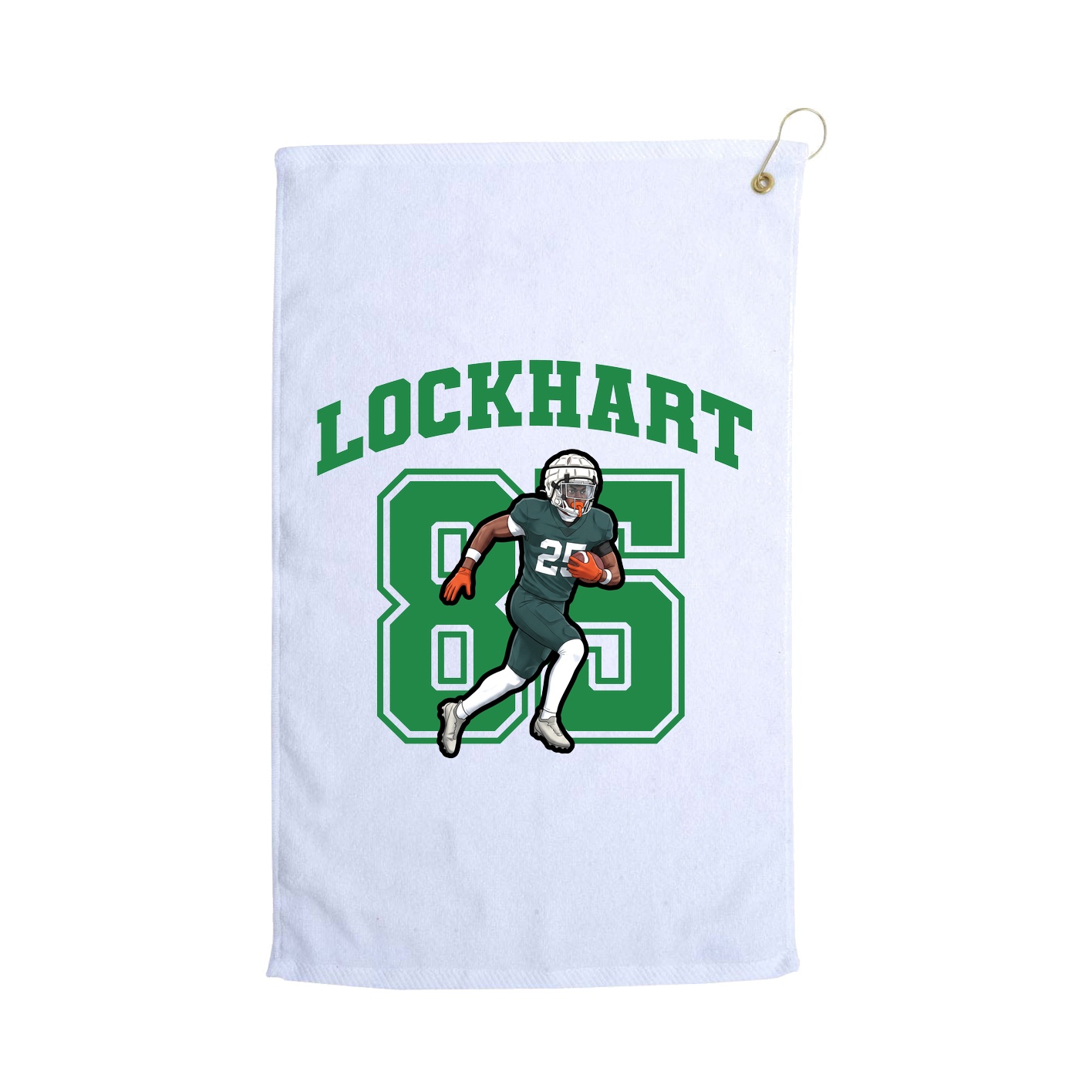 Golf Towel — Number in White