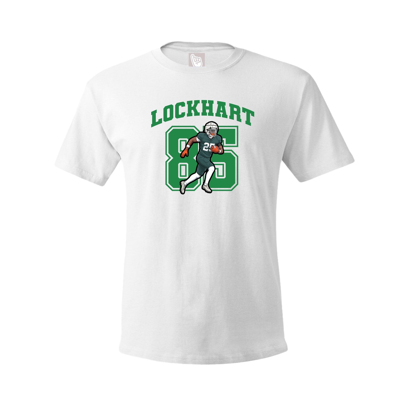 Youth Tee — Number in White