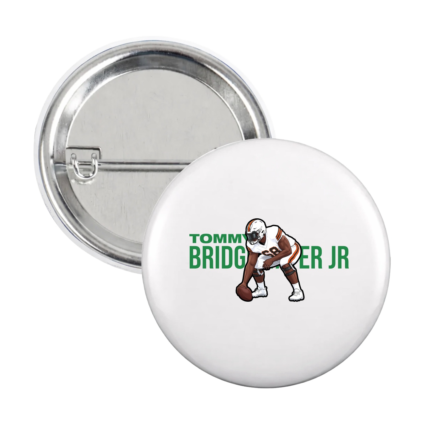 Game Day Button — Player Name in White