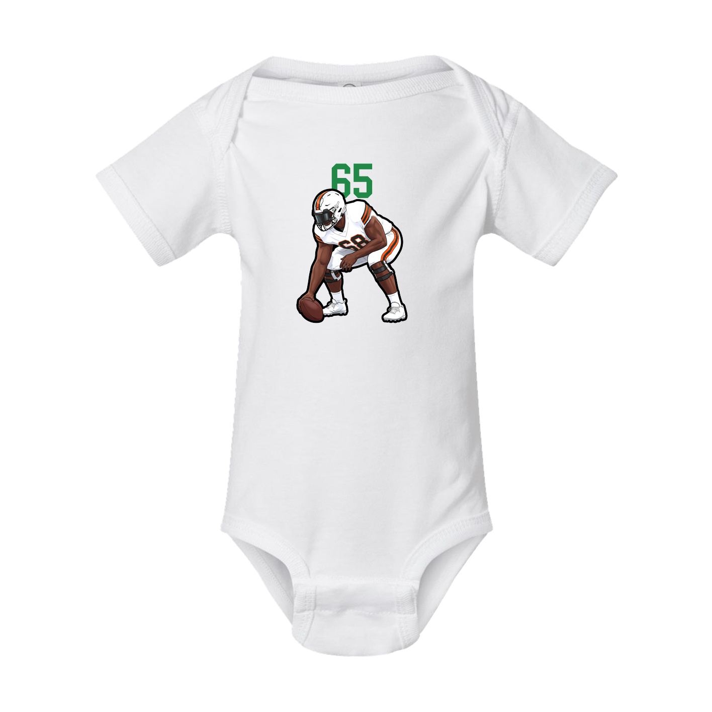 Baby Onesie — Number Top in White