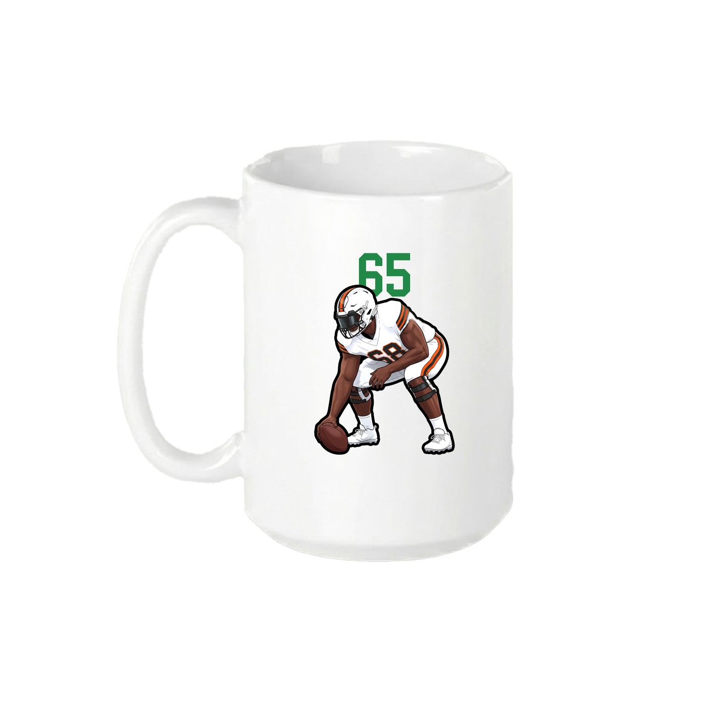 15oz Coffee Mug — Number Top in White