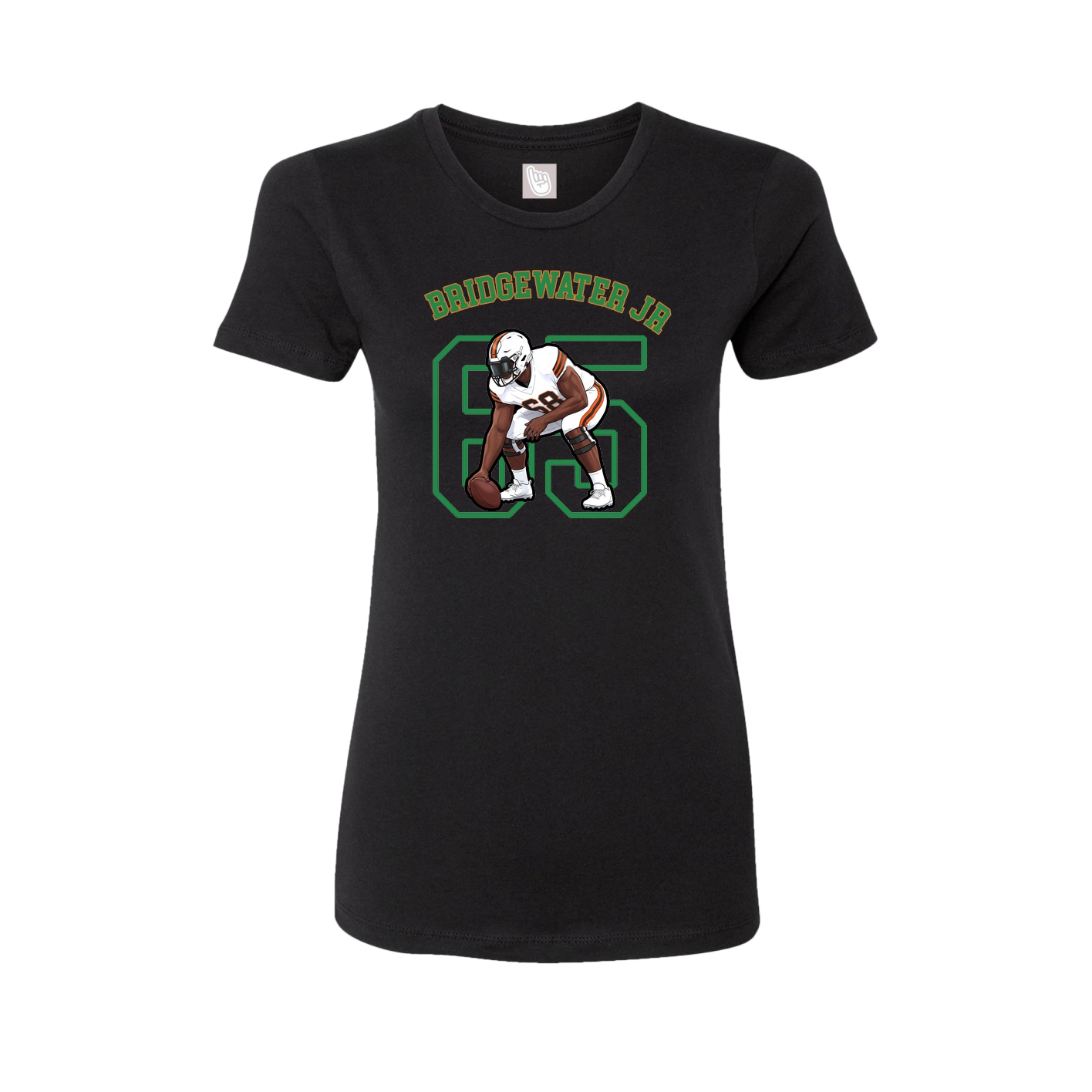 Fitted Women's Tee — Shirsey Arch in Black