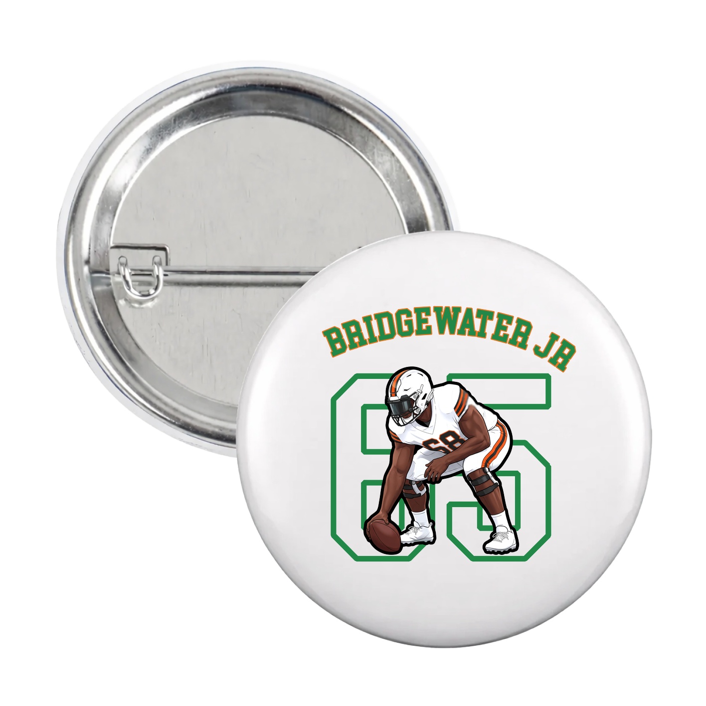 Game Day Button — Shirsey Arch in White