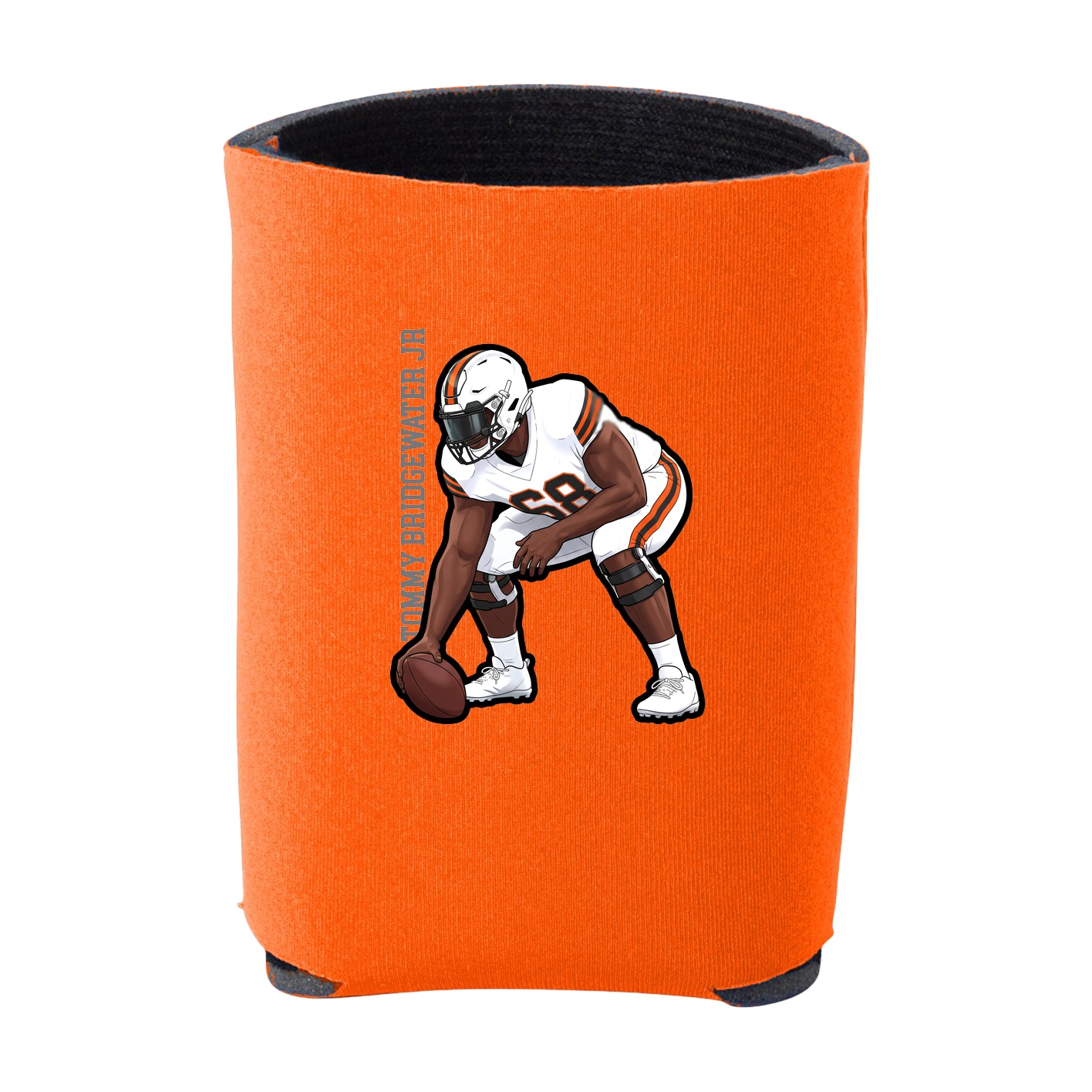 Can Holder — Name Vertical in Orange