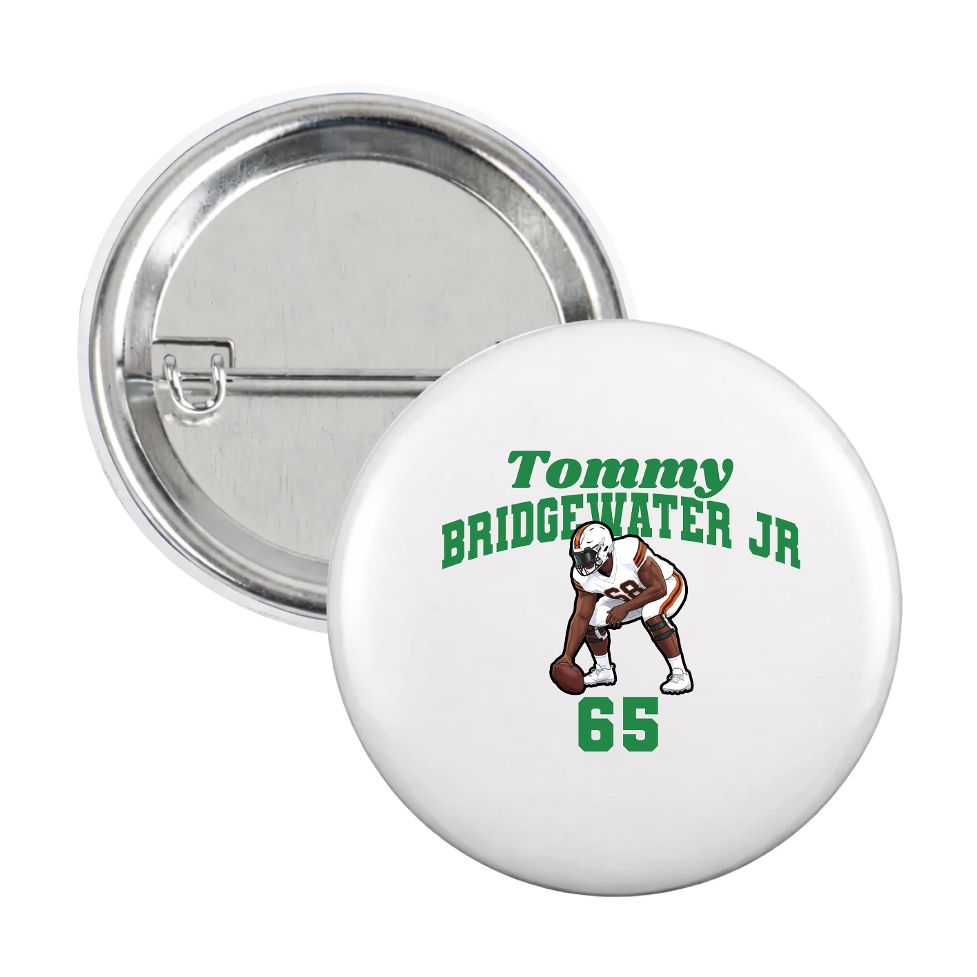 Game Day Button — Signature Arch in White