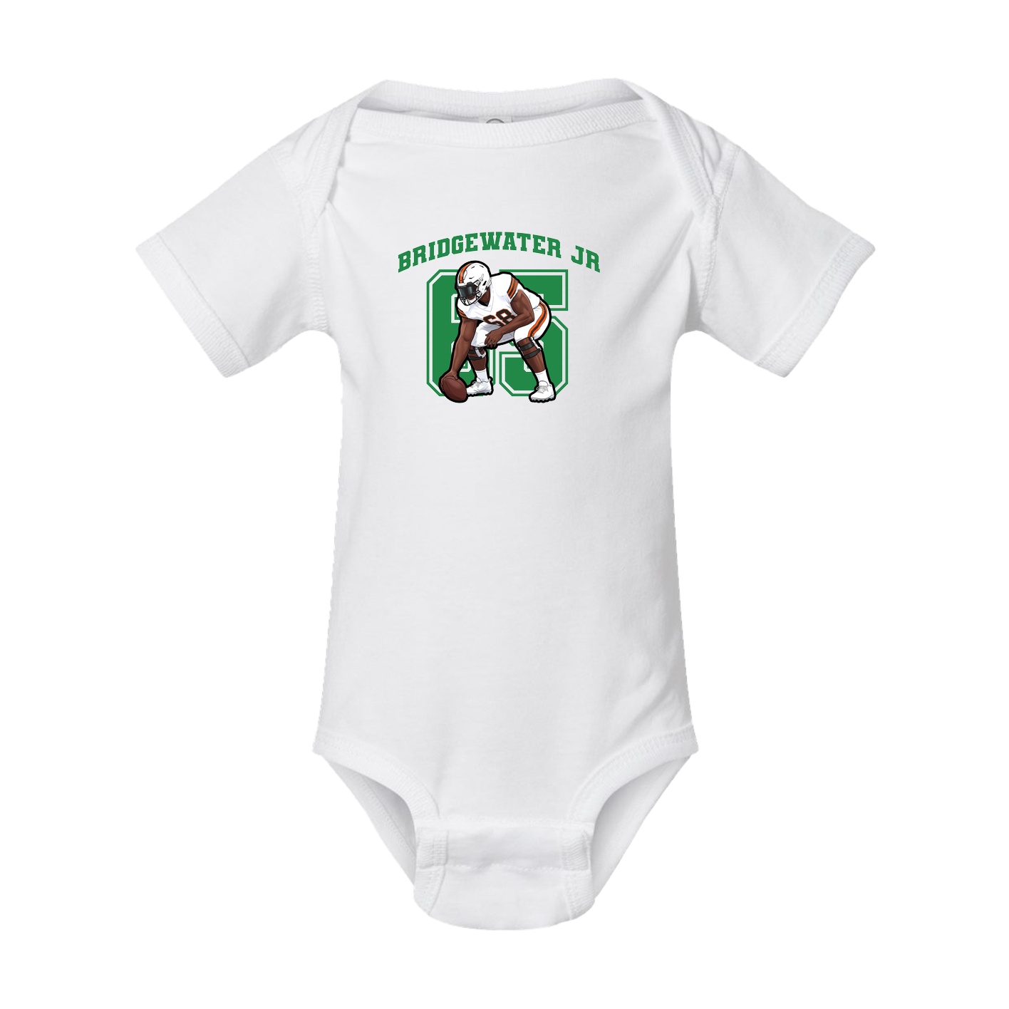 Baby Onesie — Number in White