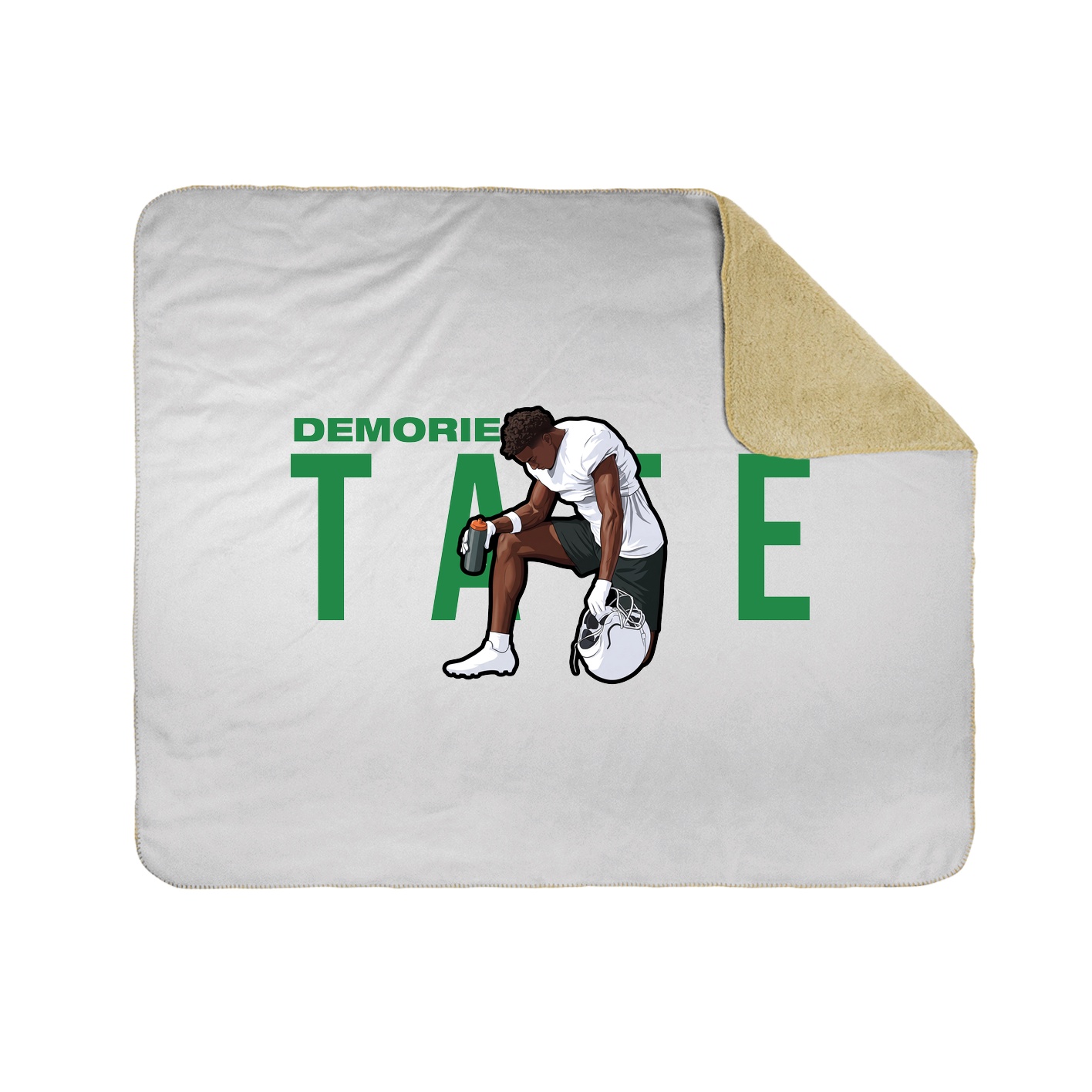 Throw Blanket — Player Name in White