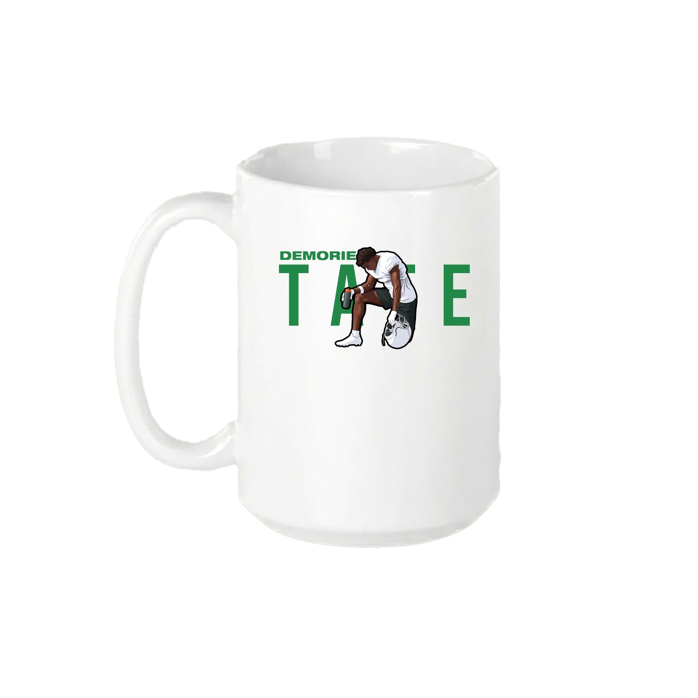 15oz Coffee Mug — Player Name in White
