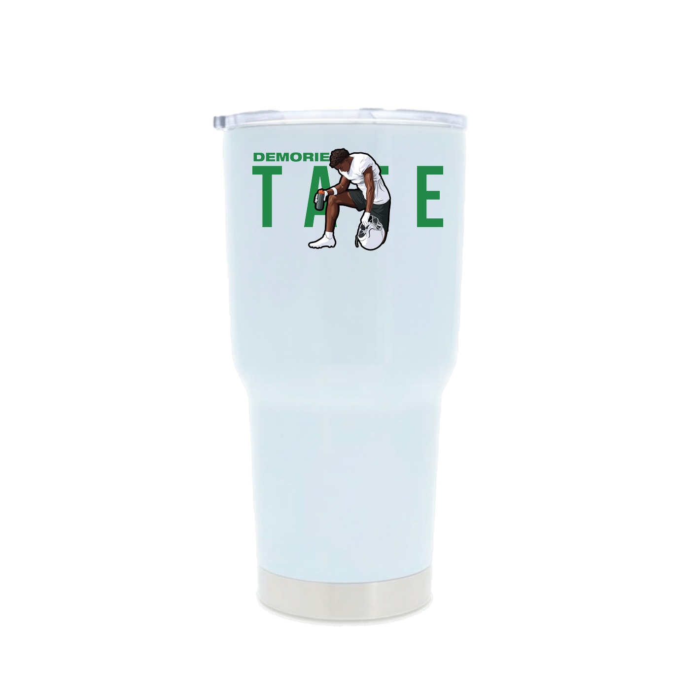30oz Stainless Steel Tumbler — Player Name in White
