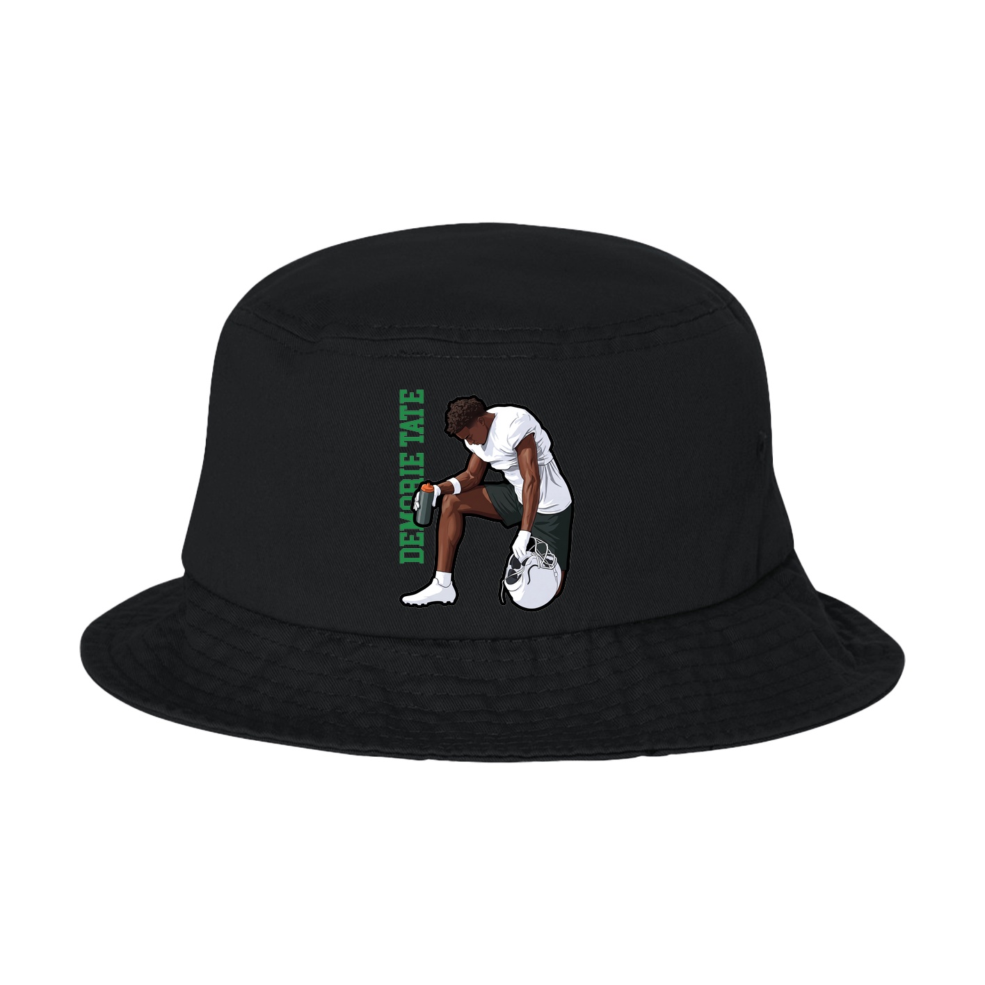 Bucket Cap — Name Vertical in Black