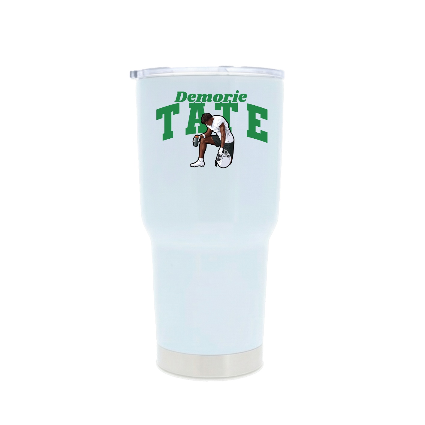 30oz Stainless Steel Tumbler — Signature Arch in White
