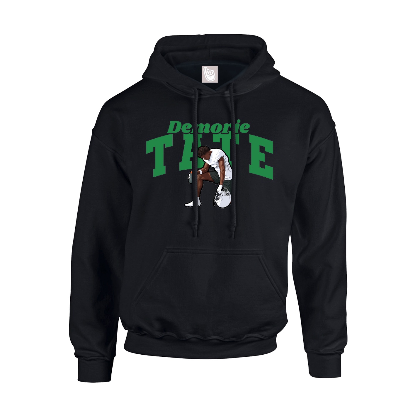 Youth Hoodie — Signature Arch in Black