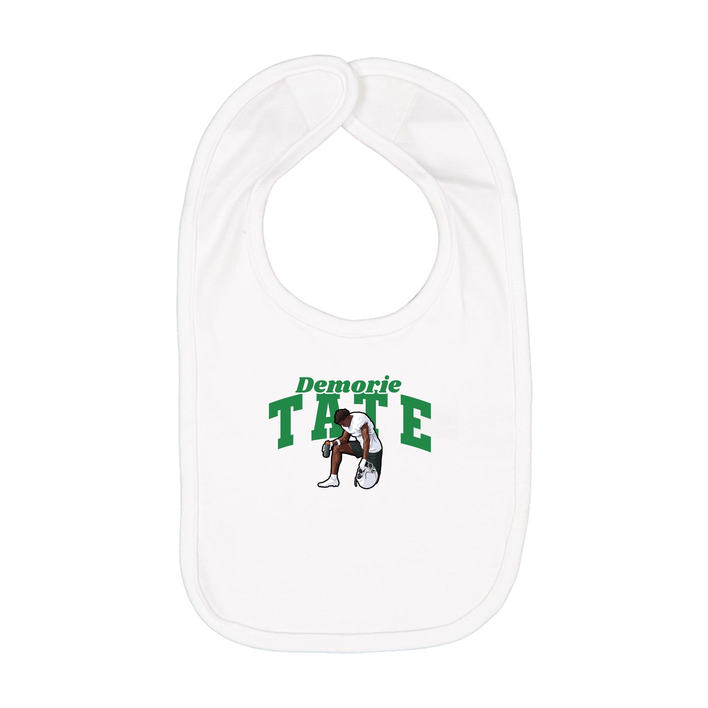 Infant Bib — Signature Arch in White