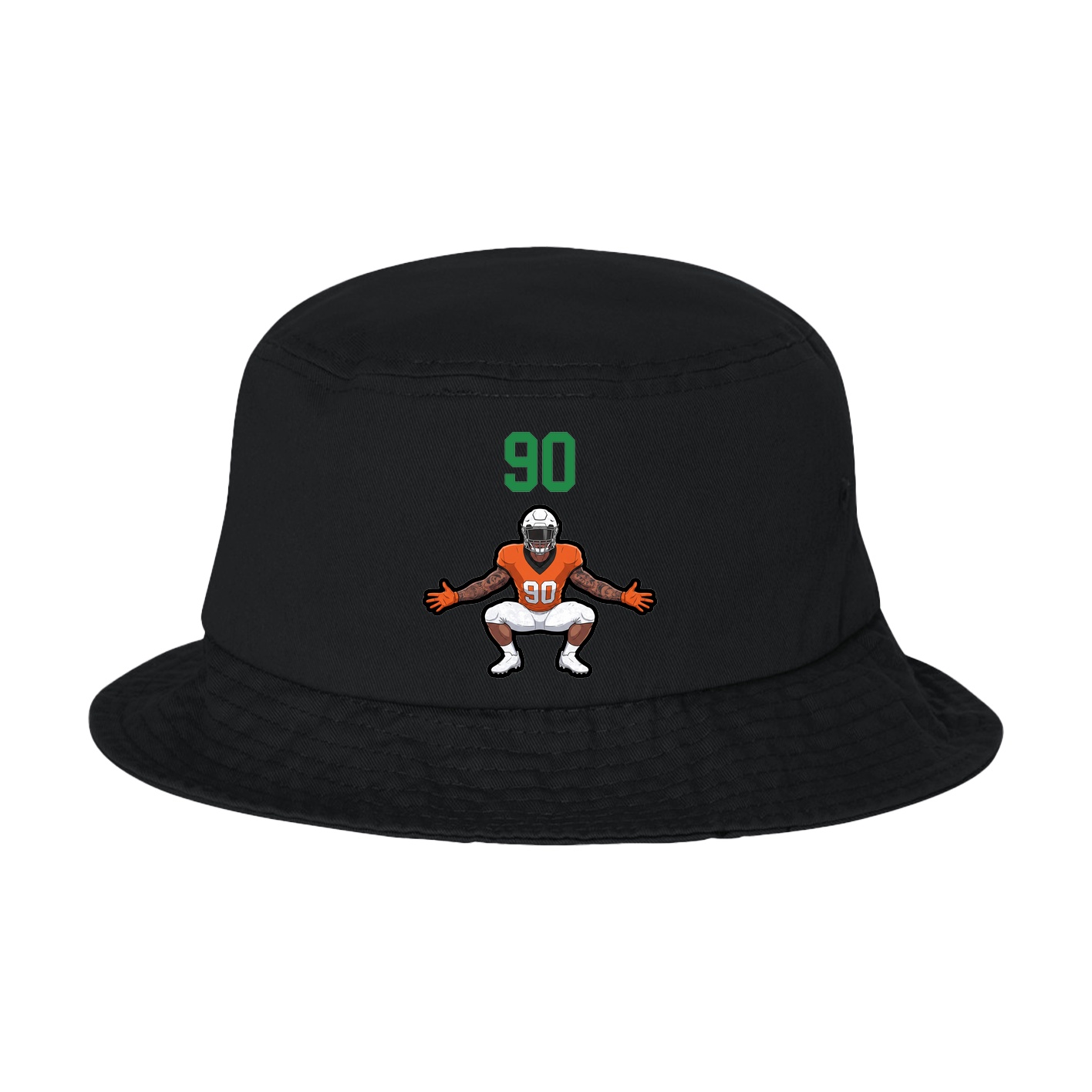 Bucket Cap — Number Top in Black