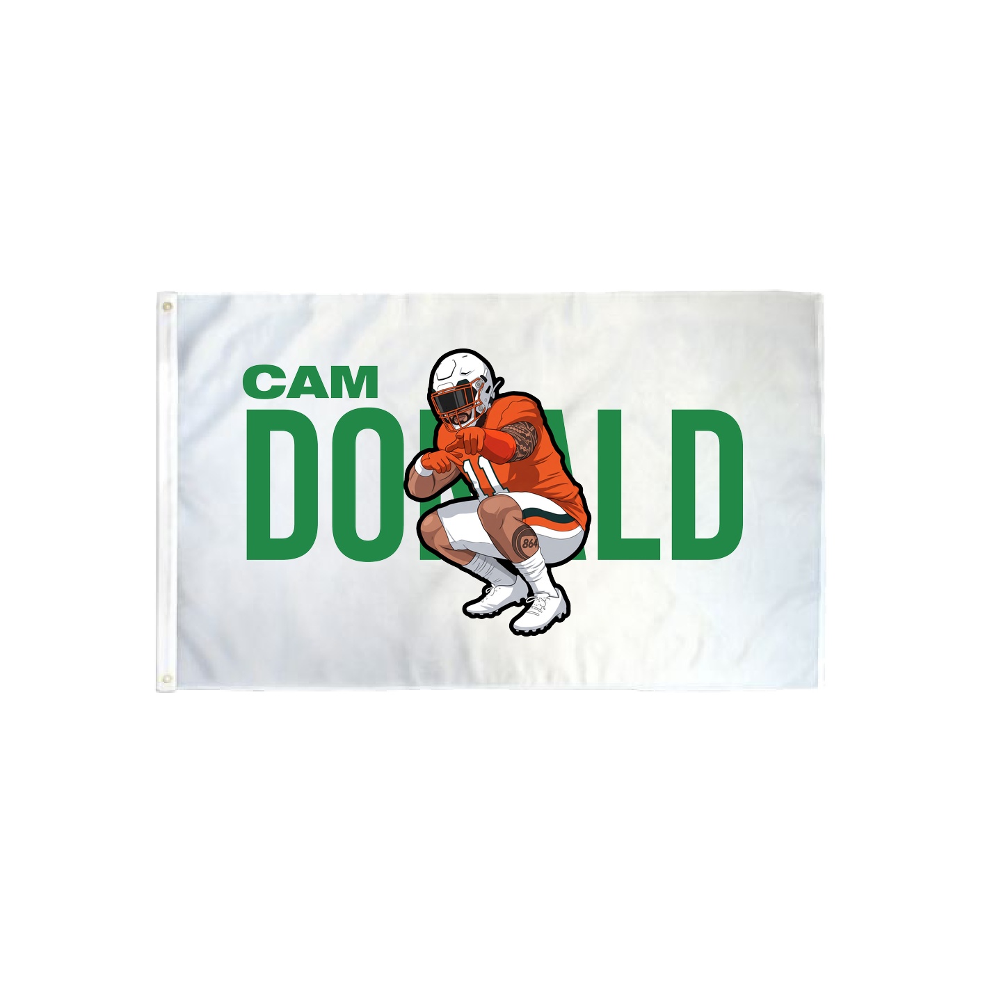 3x5 Flag — Player Name in Classic