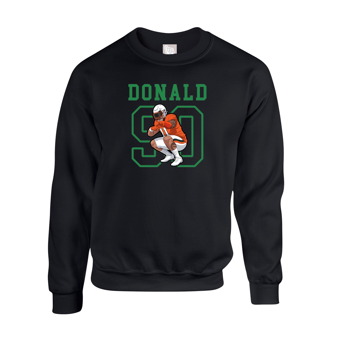 Fleece Crew — Shirsey in Black
