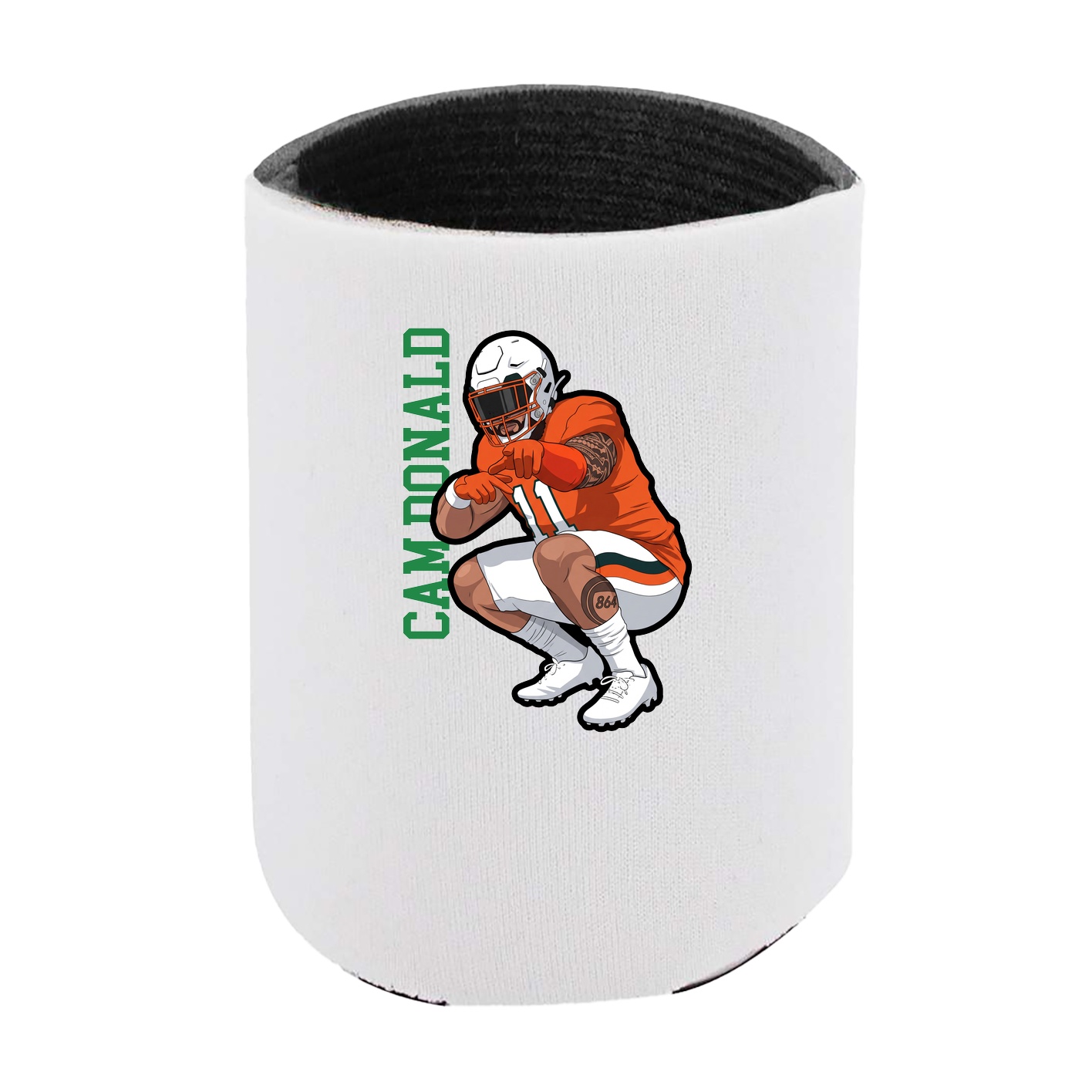 Can Holder — Name Vertical in White