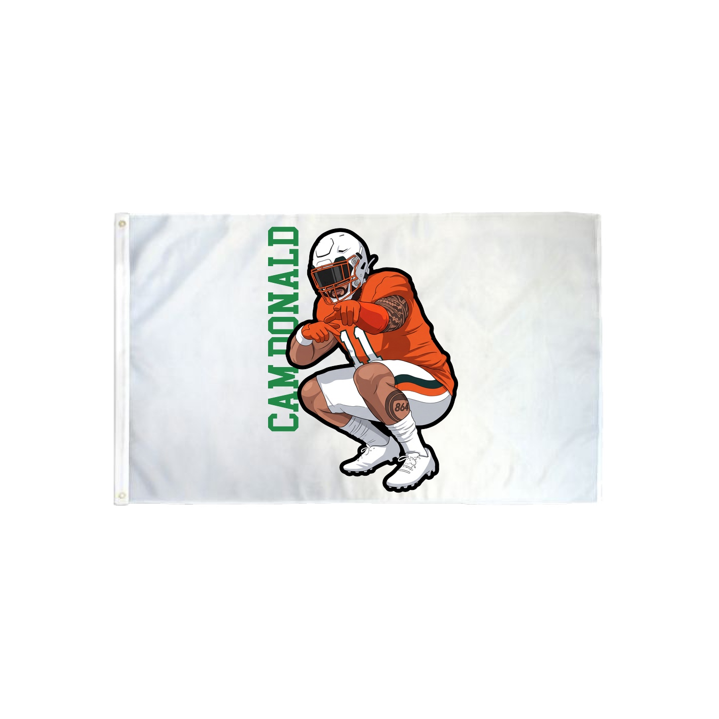 3x5 Flag — Name Vertical in Classic