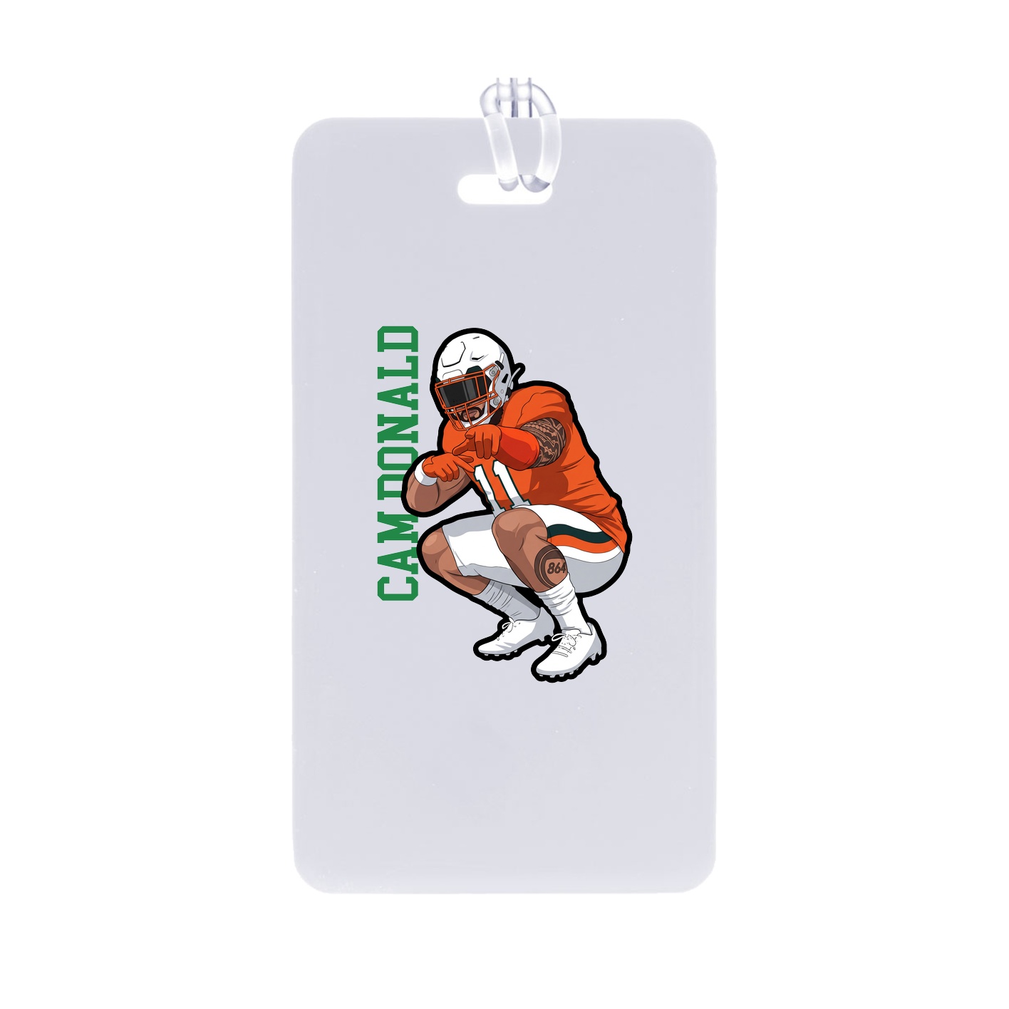 Bag Tag — Name Vertical in Classic