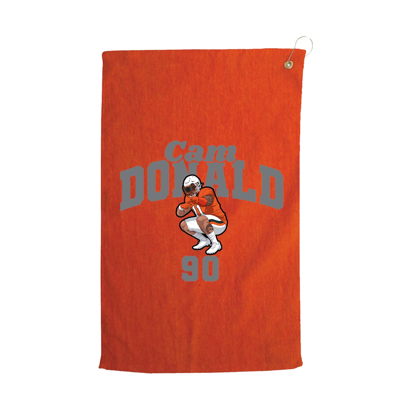 Golf Towel — Signature Arch in Orange