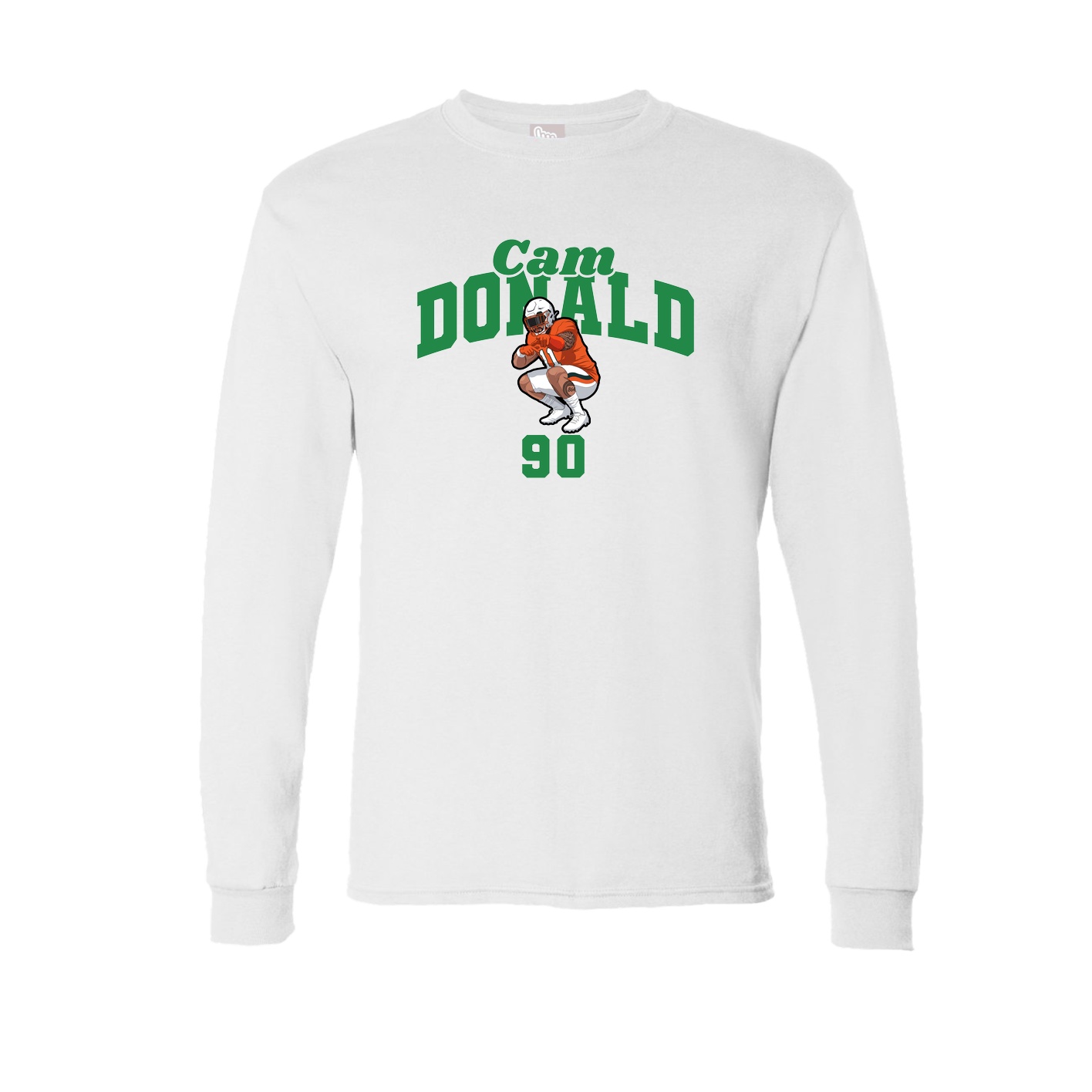 Long Sleeve Tee — Signature Arch in White