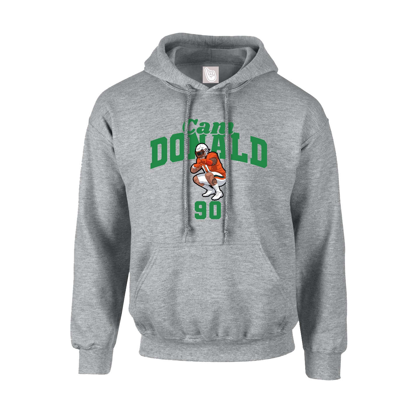 Hoodie — Signature Arch in Grey