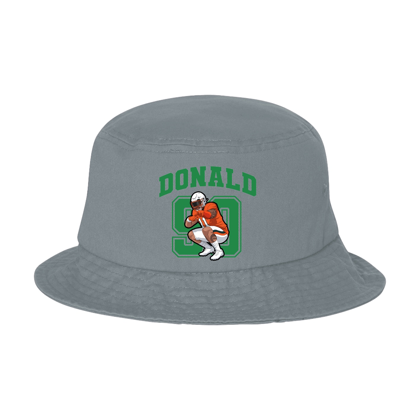 Bucket Cap — Number in Grey