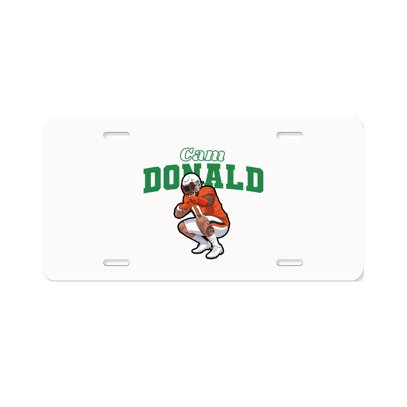 License Plate — Name Arch in Classic