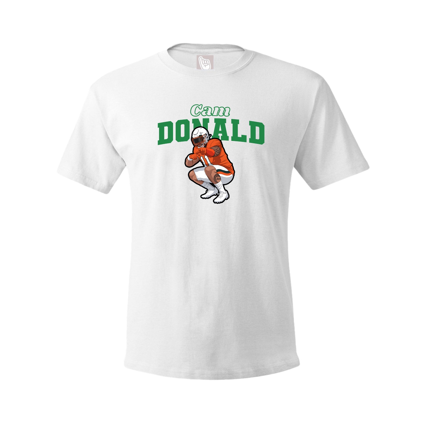 Youth Tee — Name Arch in White