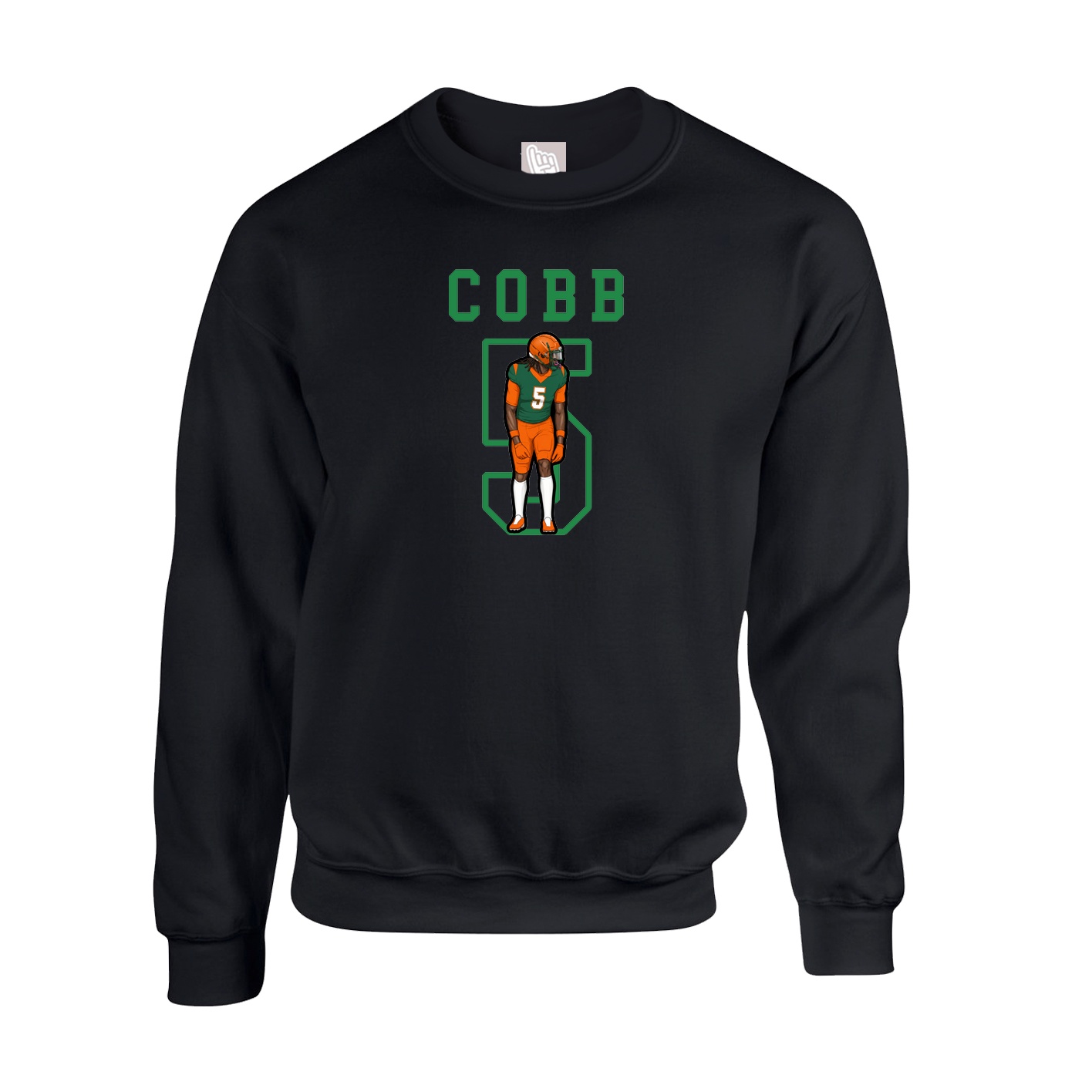 Fleece Crew — Shirsey in Black