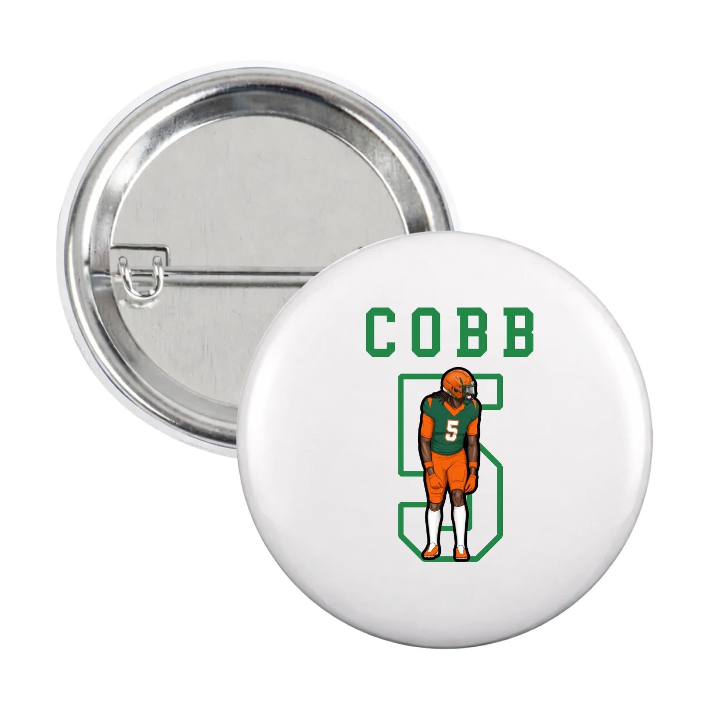 Game Day Button — Shirsey in White