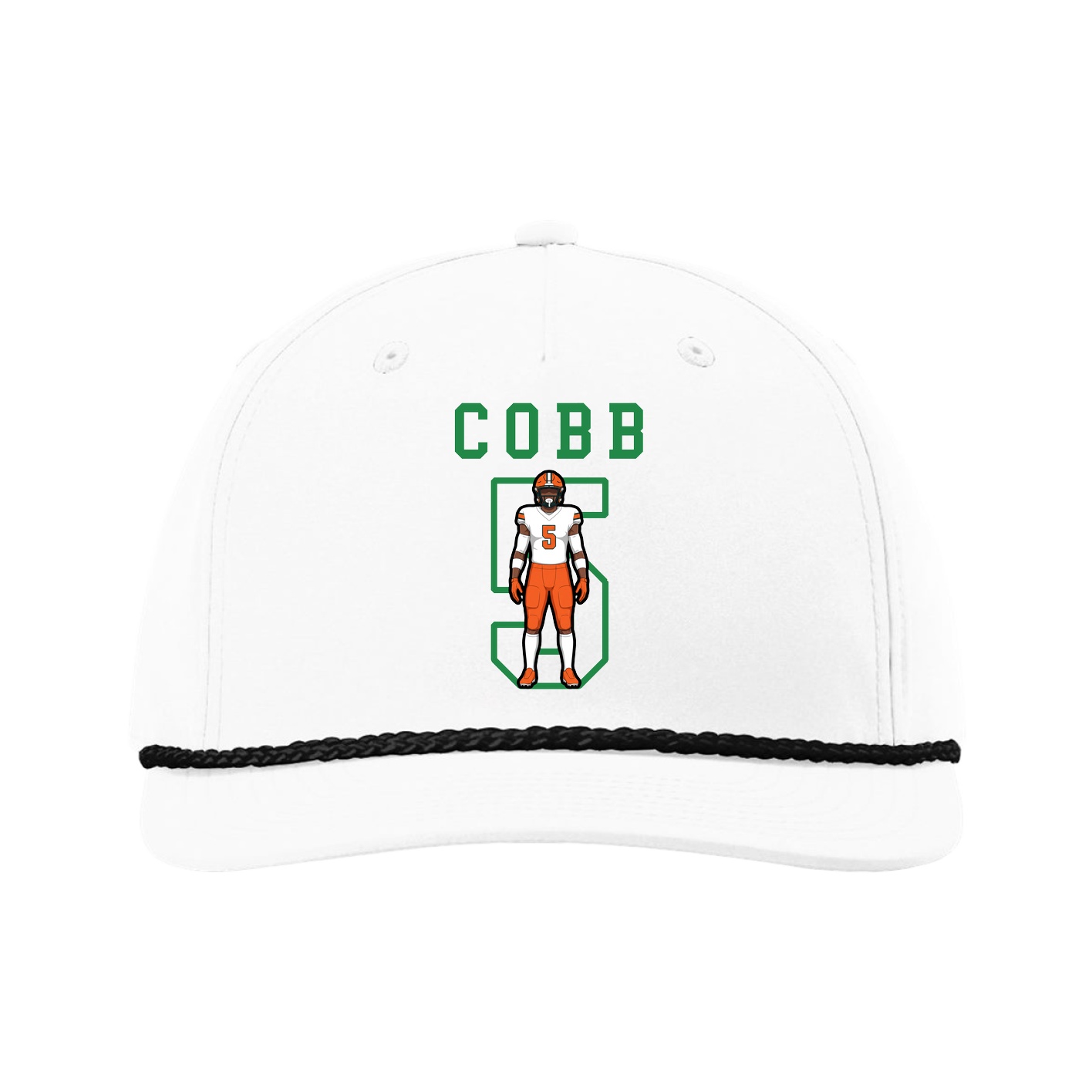Five-Panel Classic Rope Cap — Shirsey in White